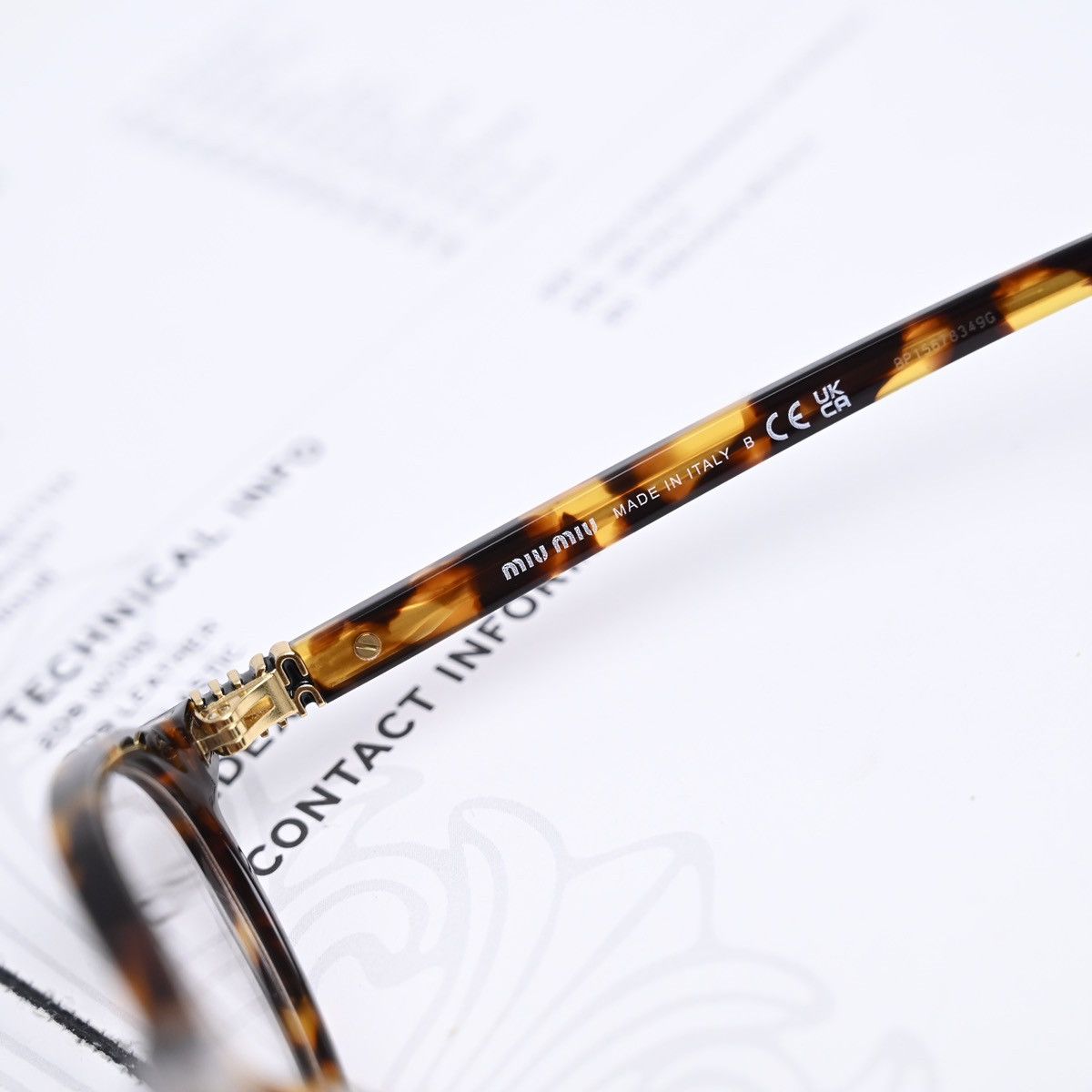 Miu Miu MIU MIU 0MU 09XV GLASSES Size ONE SIZE - 4 Thumbnail