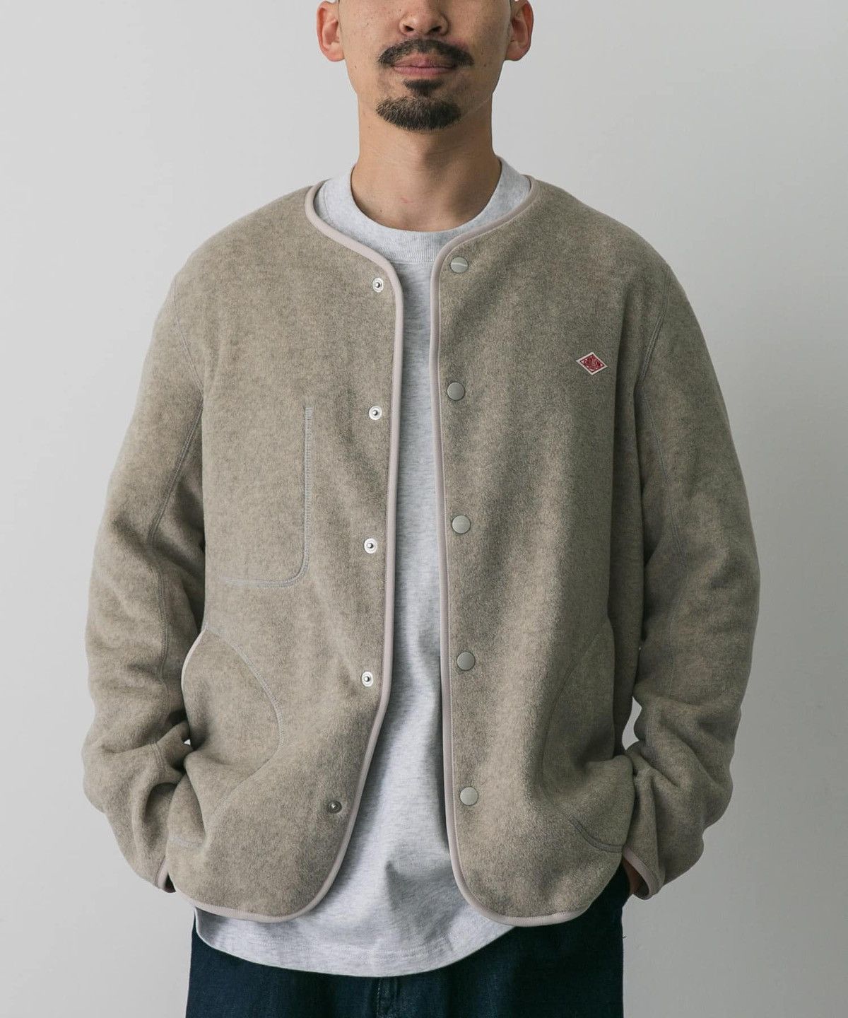 Danton Danton Fleece Collarless Jacket Size US M / EU 48-50 / 2 - 2 Thumbnail