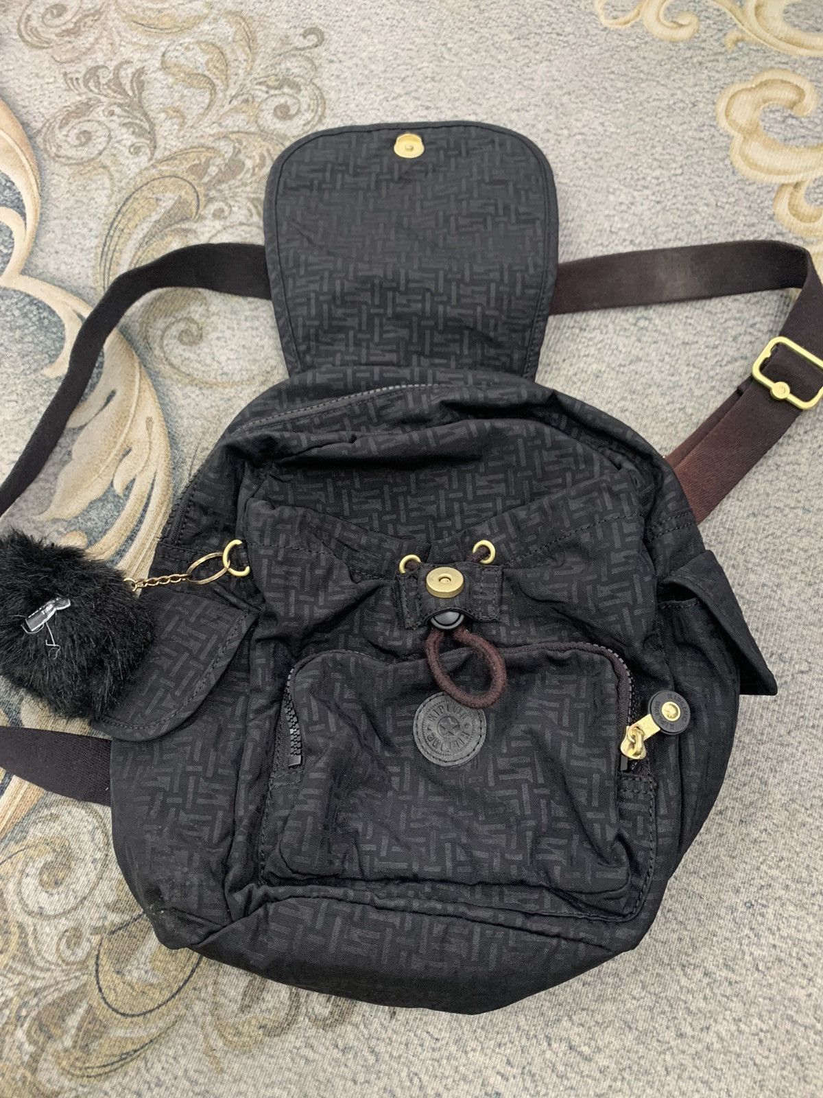 Japanese Brand Kipling Mini Backpack Monogram Art Style Size ONE SIZE - 9 Thumbnail