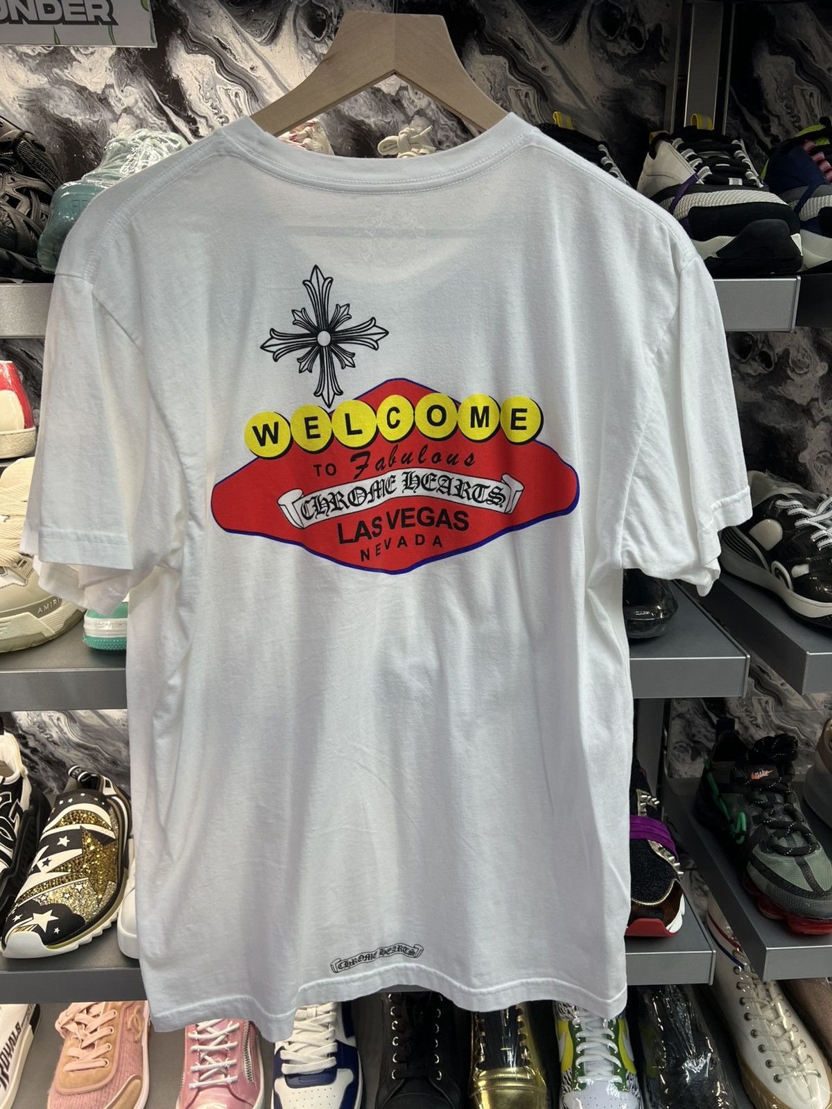 Chrome Hearts Chrome Hearts Las Vegas White Tee Size US L / EU 52-54 / 3 - 2 Thumbnail