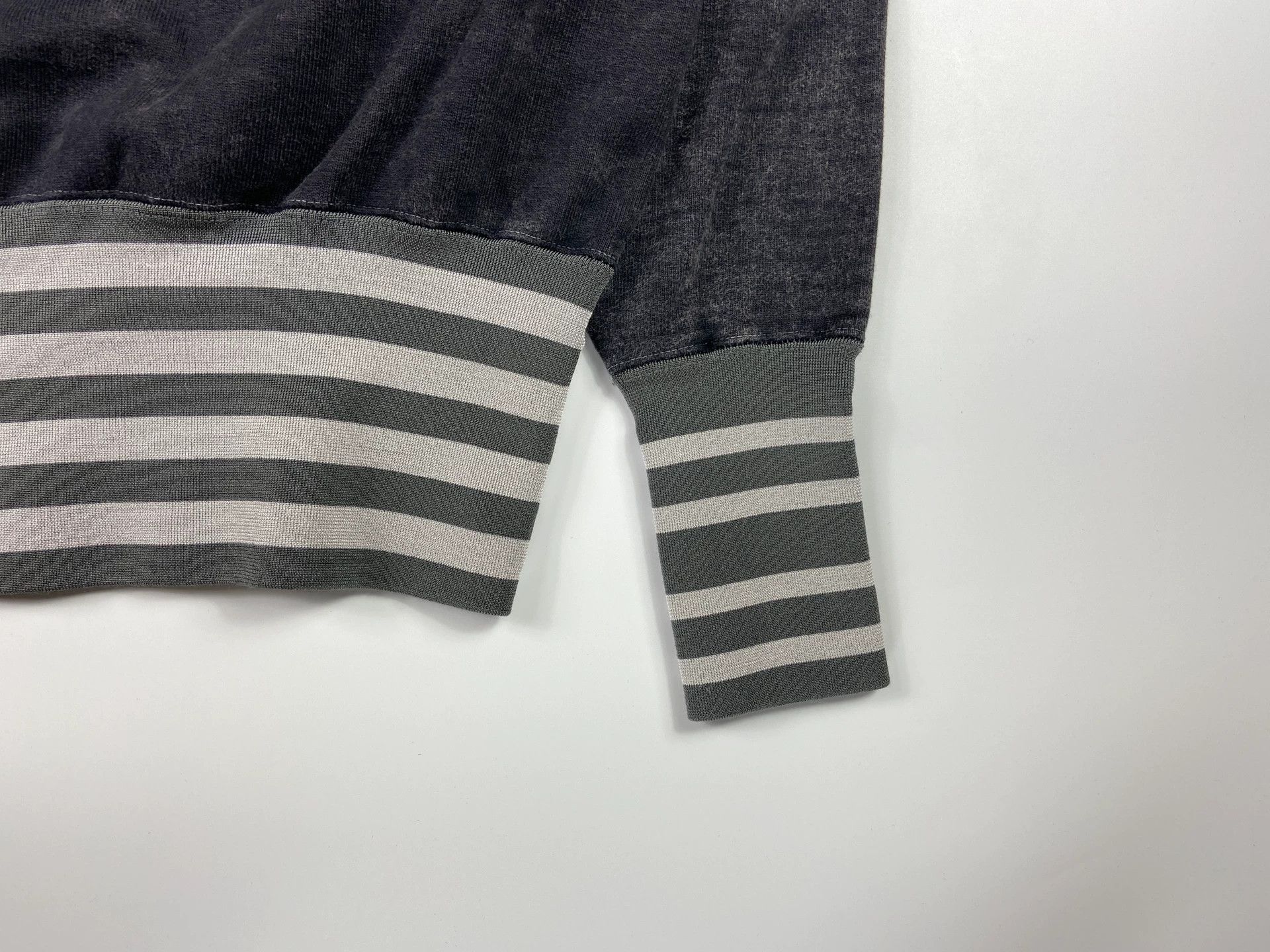 Cav Empt CE 19SS L Heavy Striped Wide Rib Crew Sweatshirt Size US L / EU 52-54 / 3 - 6 Thumbnail