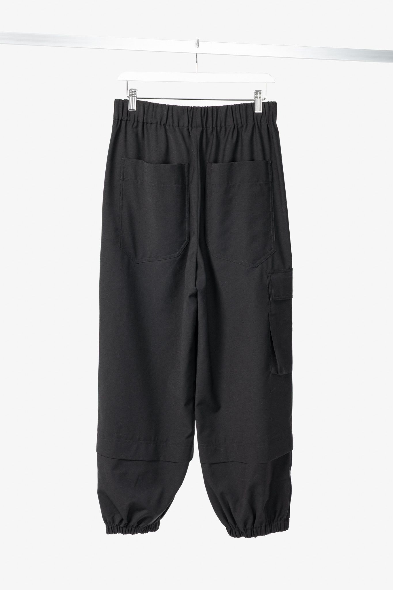 Tibi Tibi Wilt Black Tropical Wool Pull-On Jogger Size 28" / US 6 / IT 42 - 2 Thumbnail