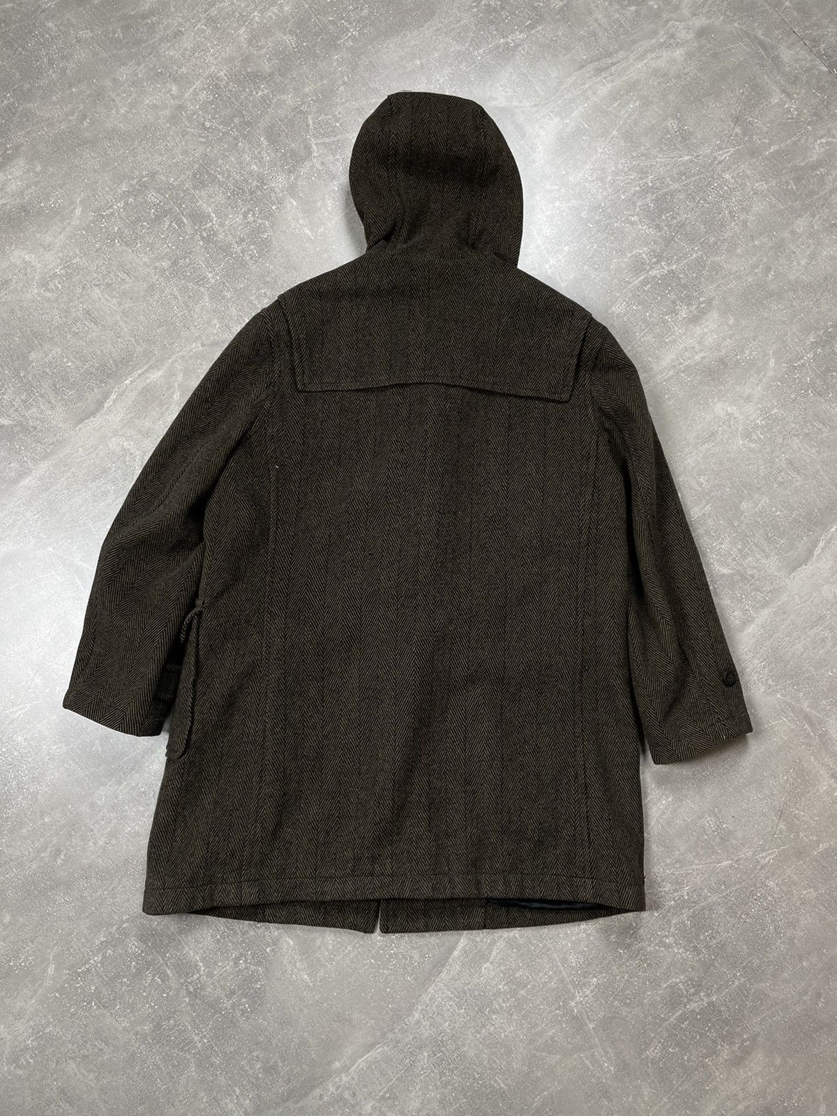Paul Smith Paul Smith Brown Wool Herringbone Pattern Duffles Coat Size US XL / EU 56 / 4 - 9 Thumbnail