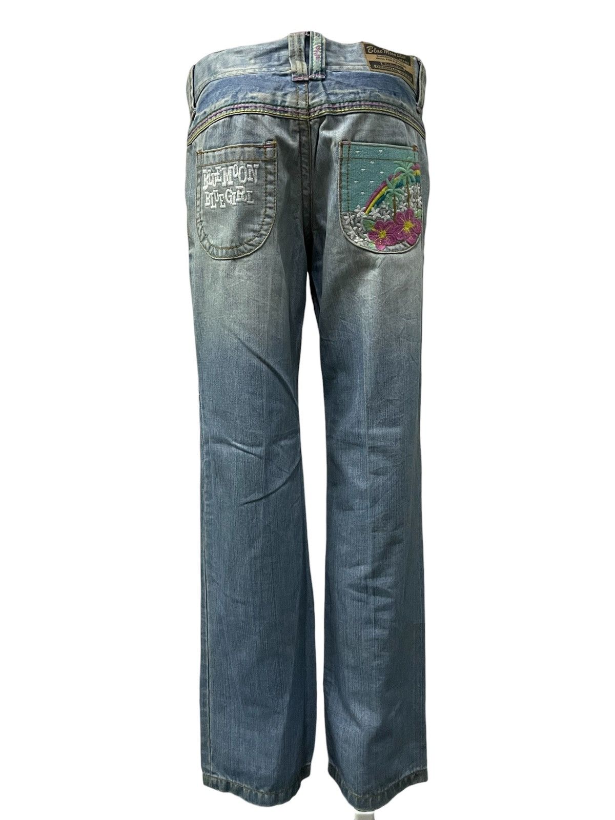 Hysteric Glamour Vintage Blue Moon Blue Girl Embroidery Clone Devgru Style Size 26" / US 2 / IT 38 - 5 Thumbnail