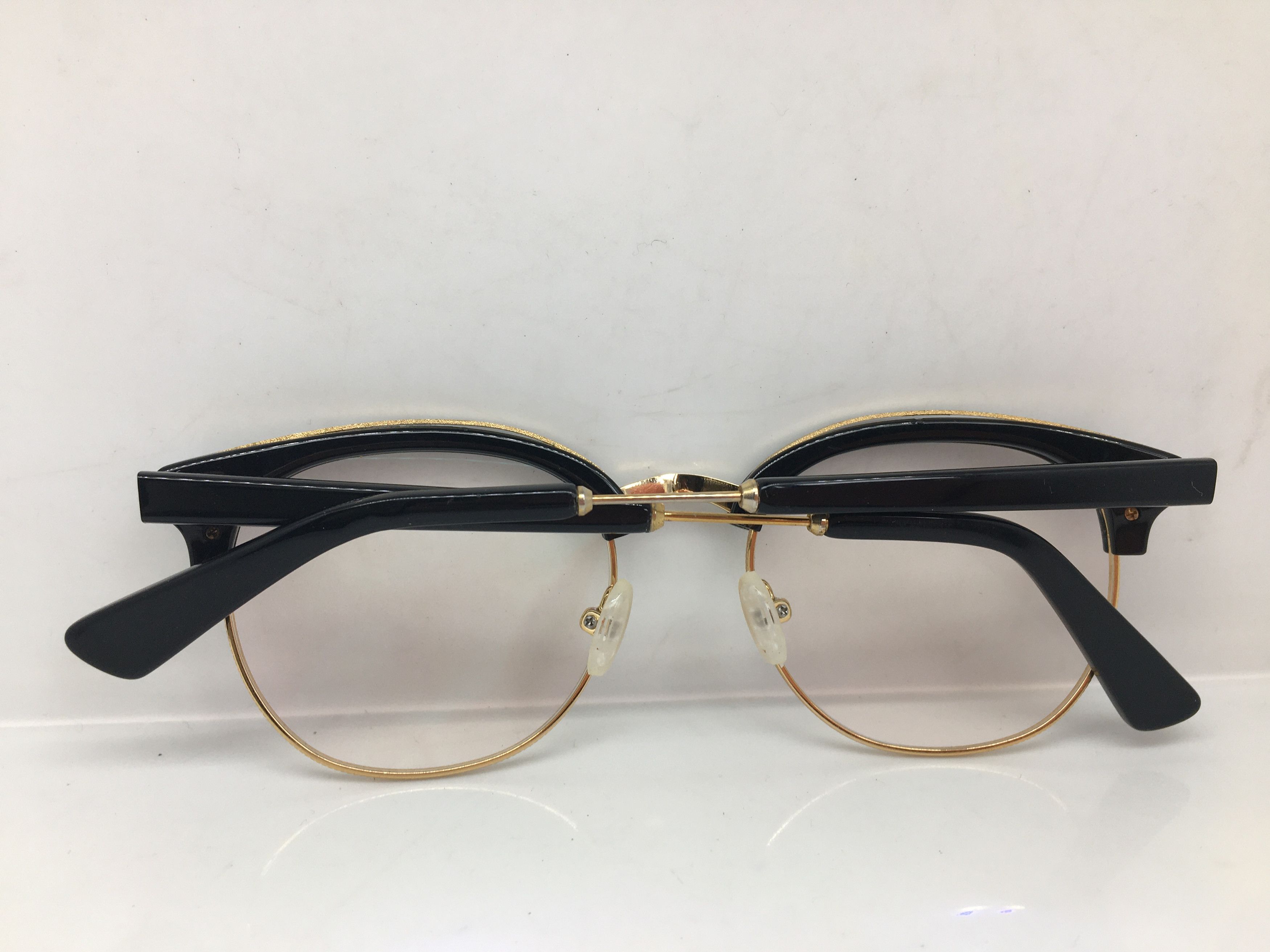 Other Mod Malcolm X Black Gold Eyeglasses Frame Size ONE SIZE - 6 Thumbnail