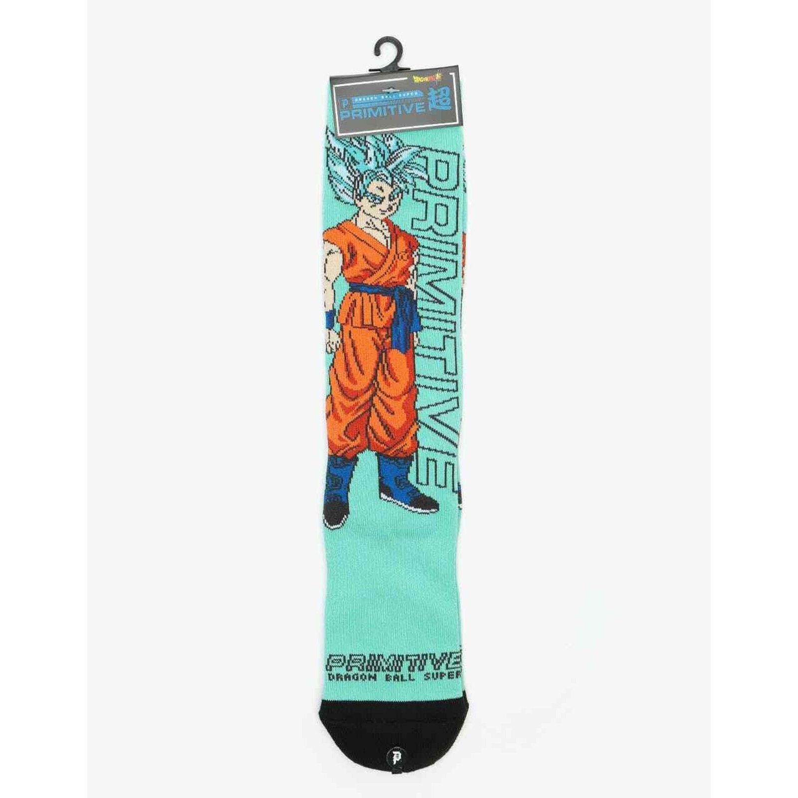 Primitive Primitive X Dragon Ball Super Z Goku Teal Crew Socks Size ONE SIZE - 6 Thumbnail
