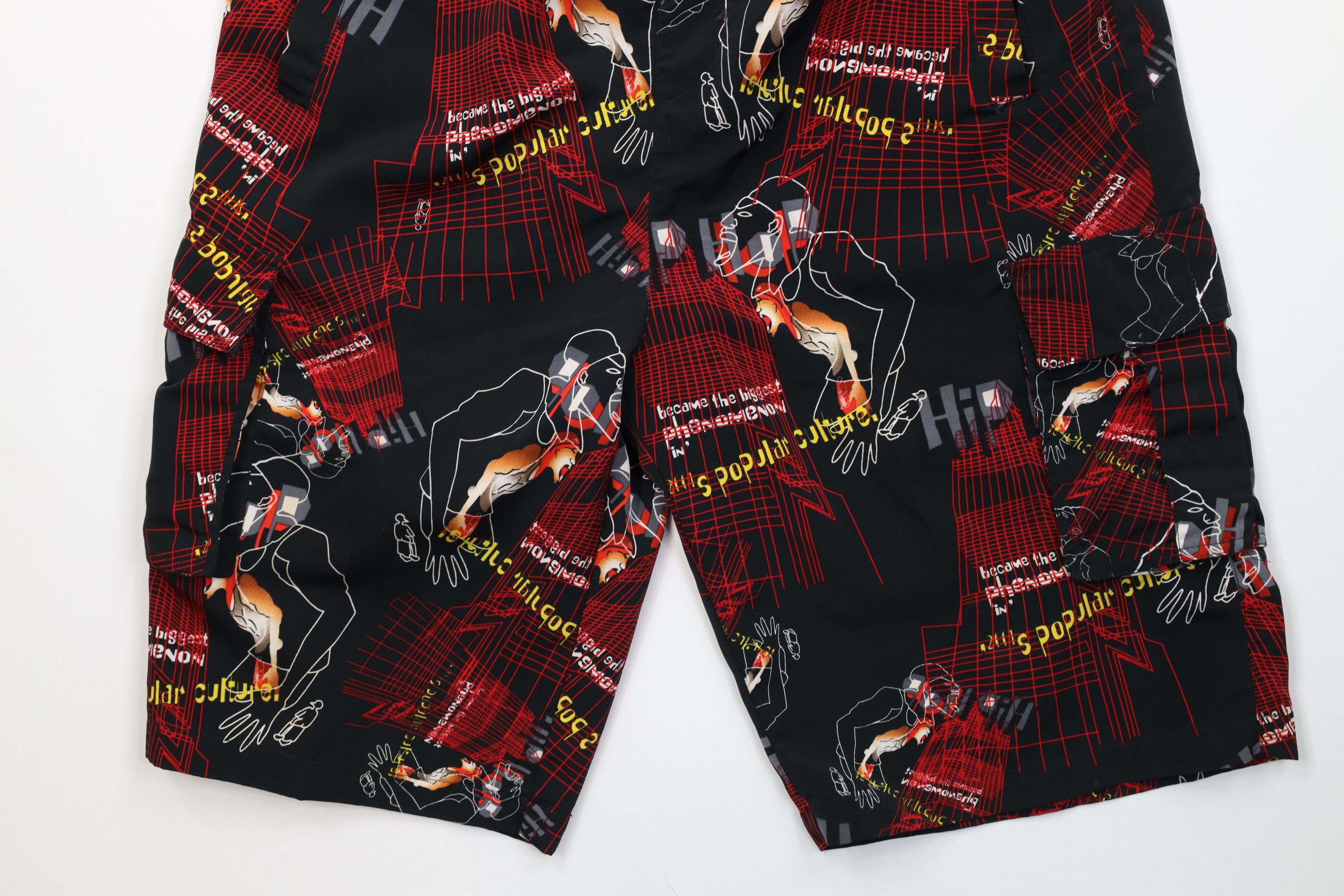Vintage Vintage 90s Y2K Streetwear Hip Hop Graffiti Rap Cargo Shorts Size US 34 / EU 50 - 4 Thumbnail