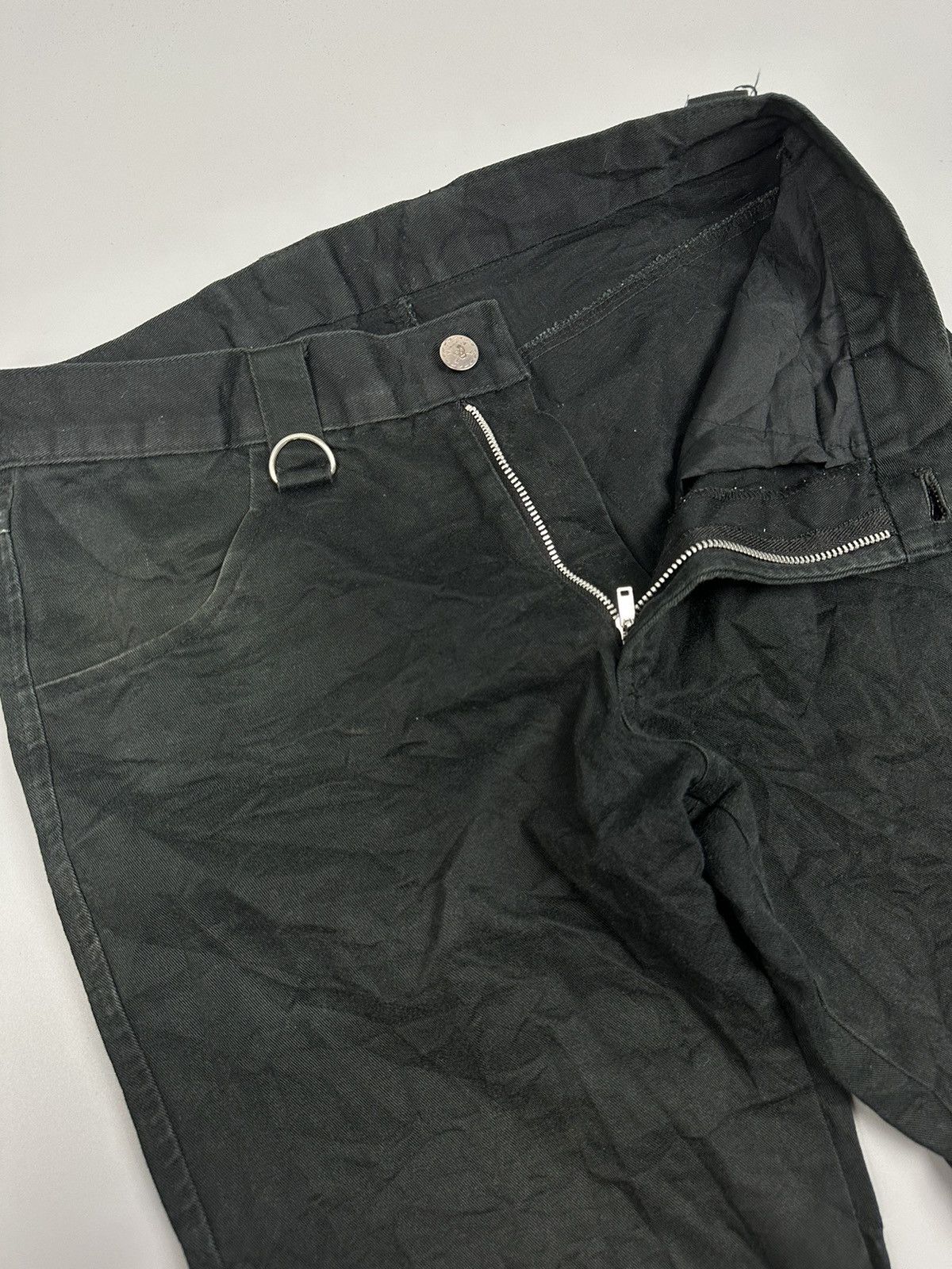 If Six Was Nine × Le Grande Bleu (L.G.B.) 🔥Flared🔥 Secret Agents Bondage Punk Flared Pants Size US 28 / EU 44 - 7 Thumbnail