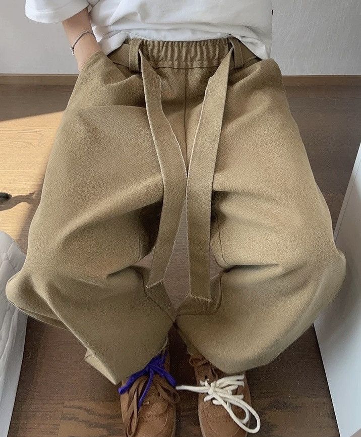 Japanese Brand × Vintage Cleanfit retro y2k workwear frayed loose baggy pants Size US 28 / EU 44 - 6 Thumbnail