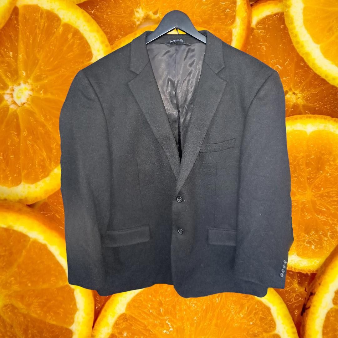 Pronto Uomo Pronto Uomo Couture Black Wool Silk Cashmere Blazer Size 48R Size 48R - 1 Thumbnail