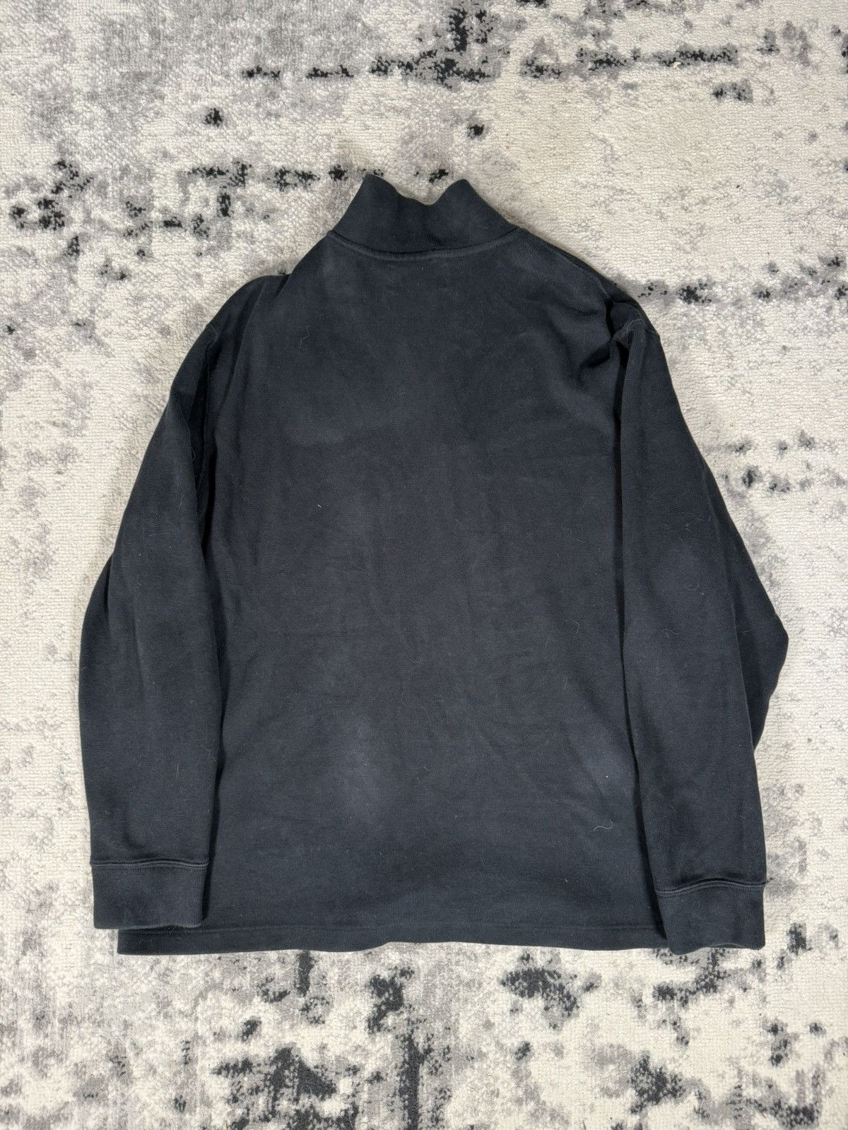 Polo Ralph Lauren Vintage Polo Ralph Lauren 1/4 Zip Navy Cotton Sweater Size US XL / EU 56 / 4 - 4 Thumbnail
