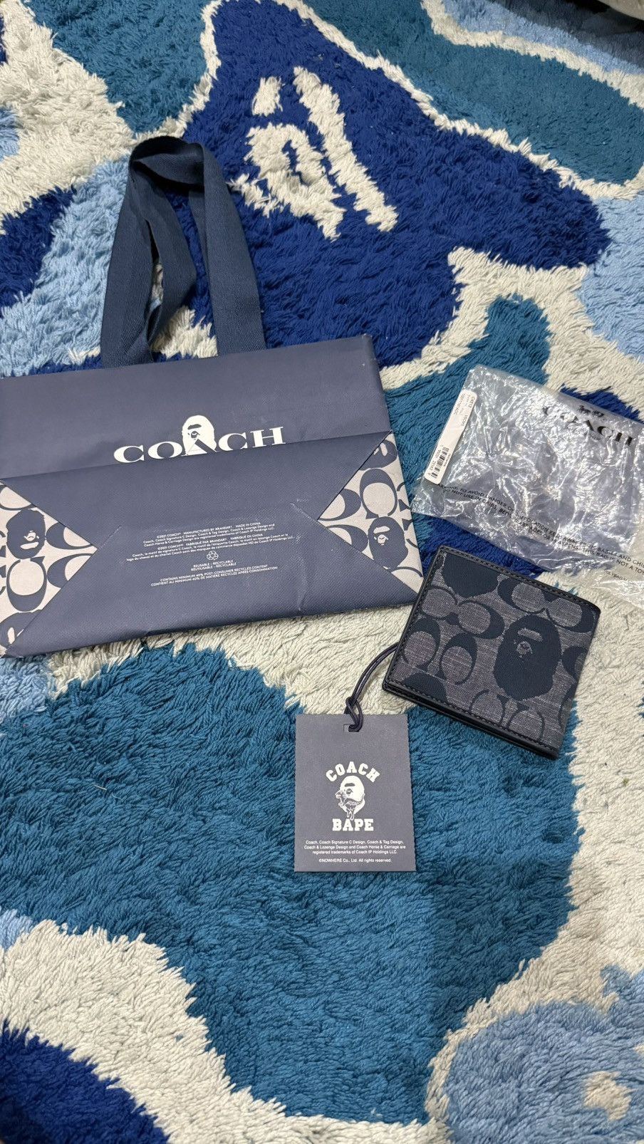Bape x Coach Wallet Deadstock Rare