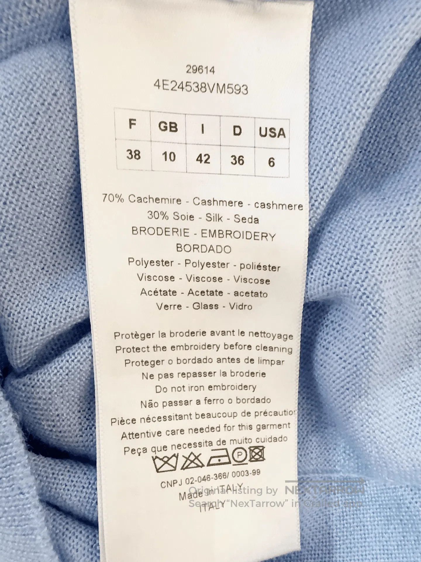 Dior Dior Women's Top. Size S / US 4 / IT 40 - 5 Thumbnail
