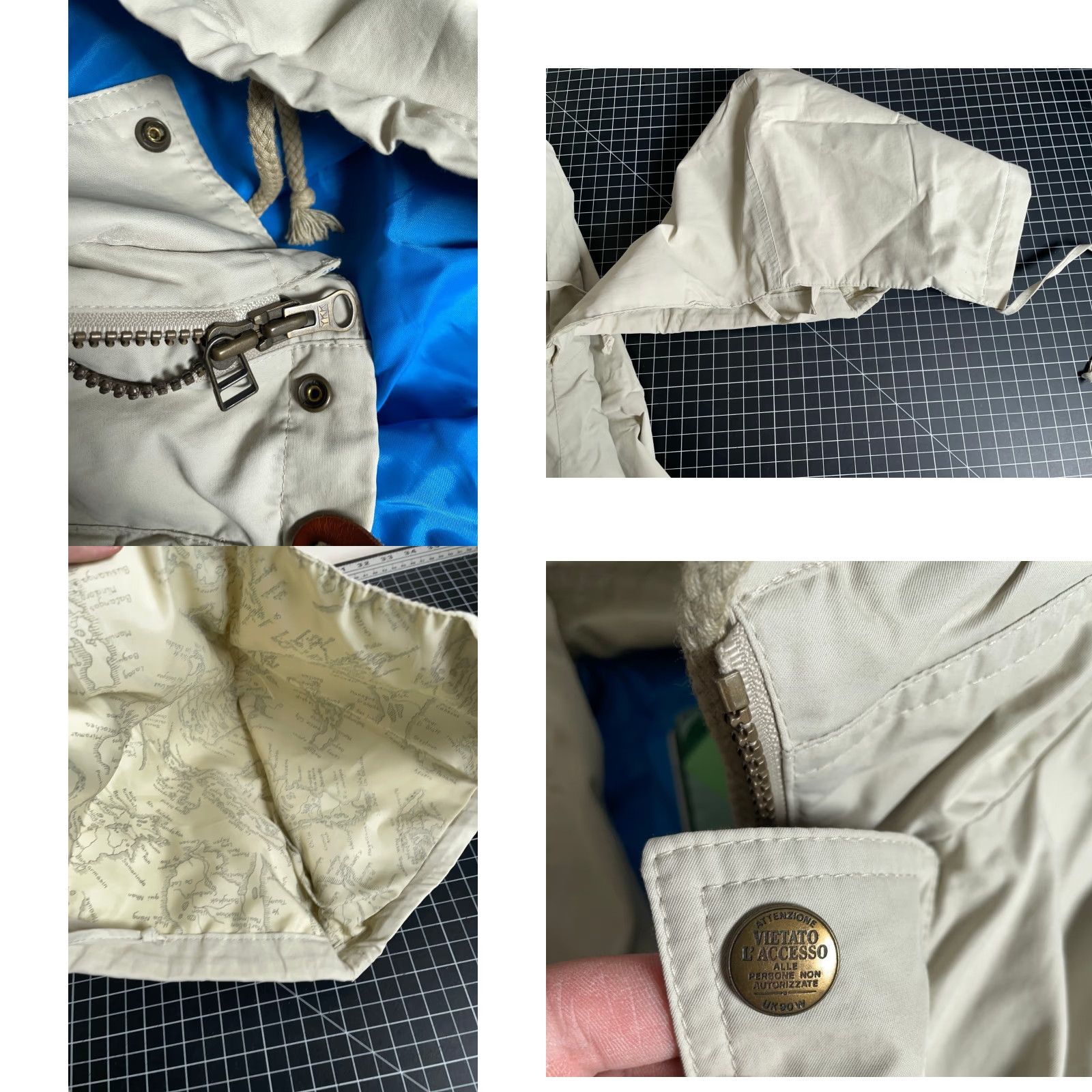 Vintage VINTAGE elho Parka Jacket Beige Nylon XL Men 42 / XL Full Zip Hooded Pockets 90s Retro 90s Mens Size US XL / EU 56 / 4 - 9 Thumbnail