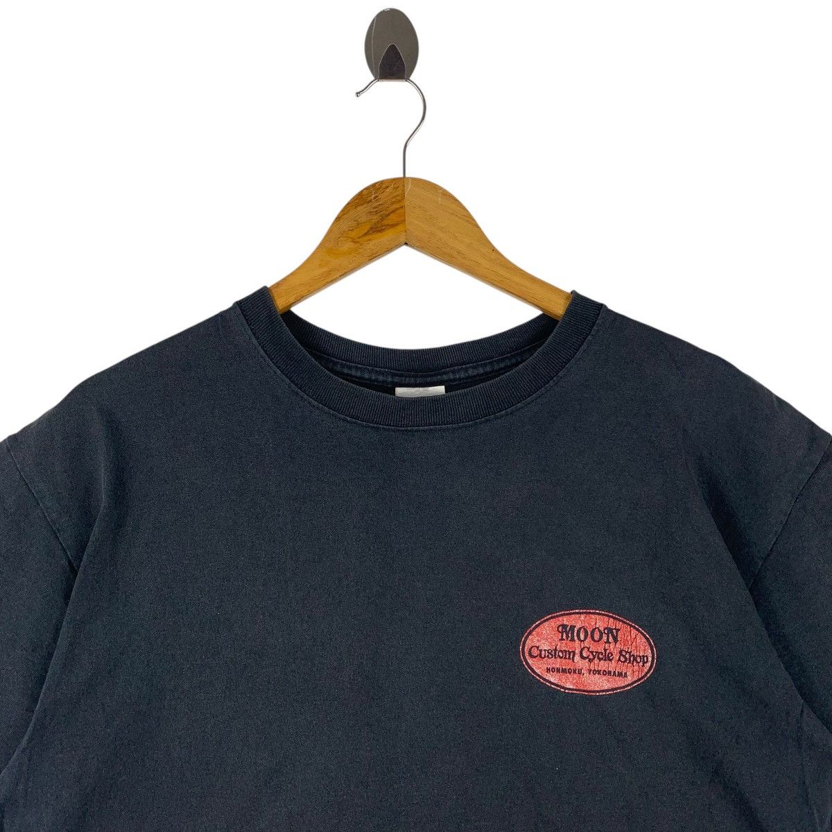 Anvil Vintage MOONEYES Custom cycle shop big printed back hit tee Size US L / EU 52-54 / 3 - 3 Thumbnail