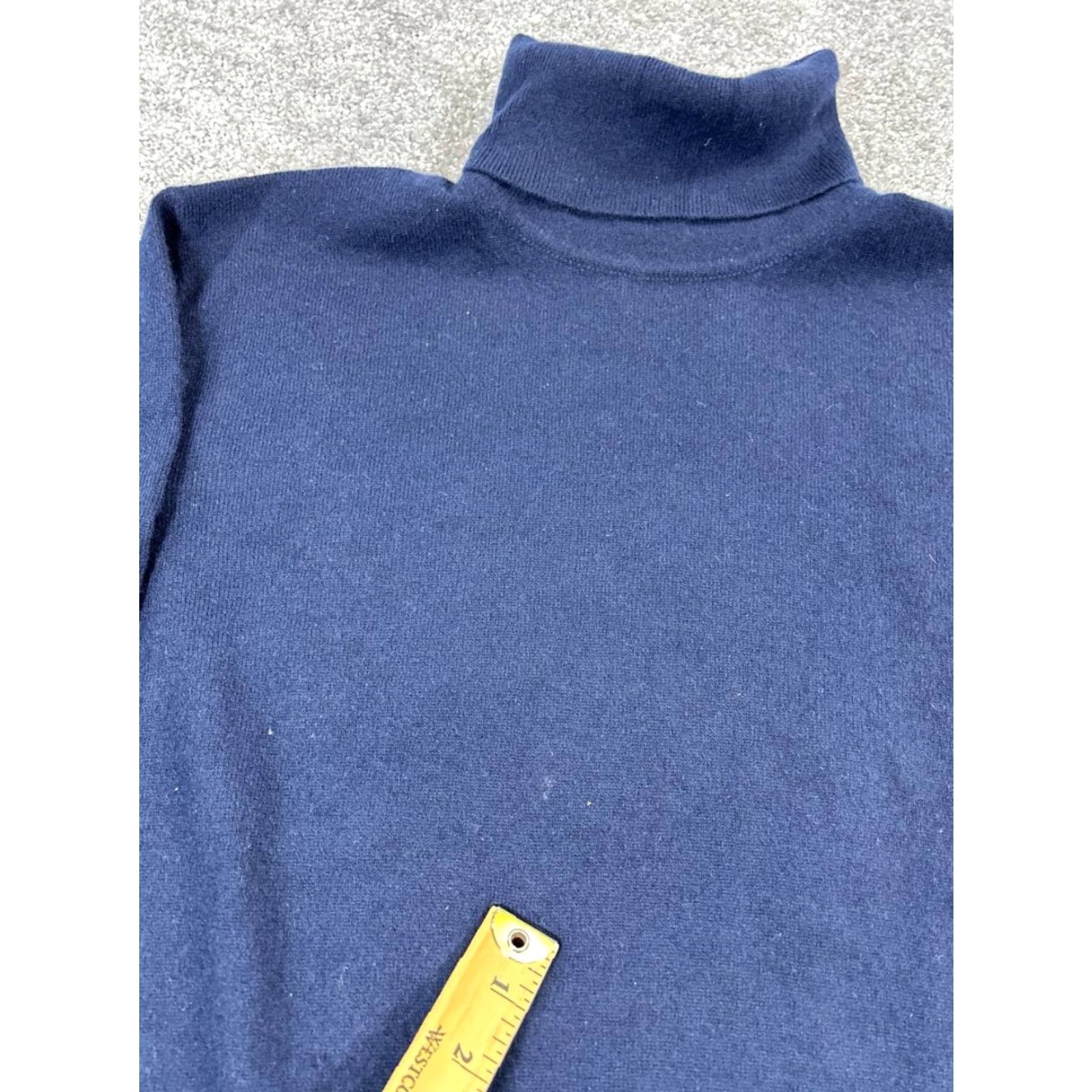 Vintage VINTAGE Drakes Sweater Mens Medium Blue Cashmere Knit Turtleneck Pullover Winter Fall Solid Size US M / EU 48-50 / 2 - 4 Thumbnail