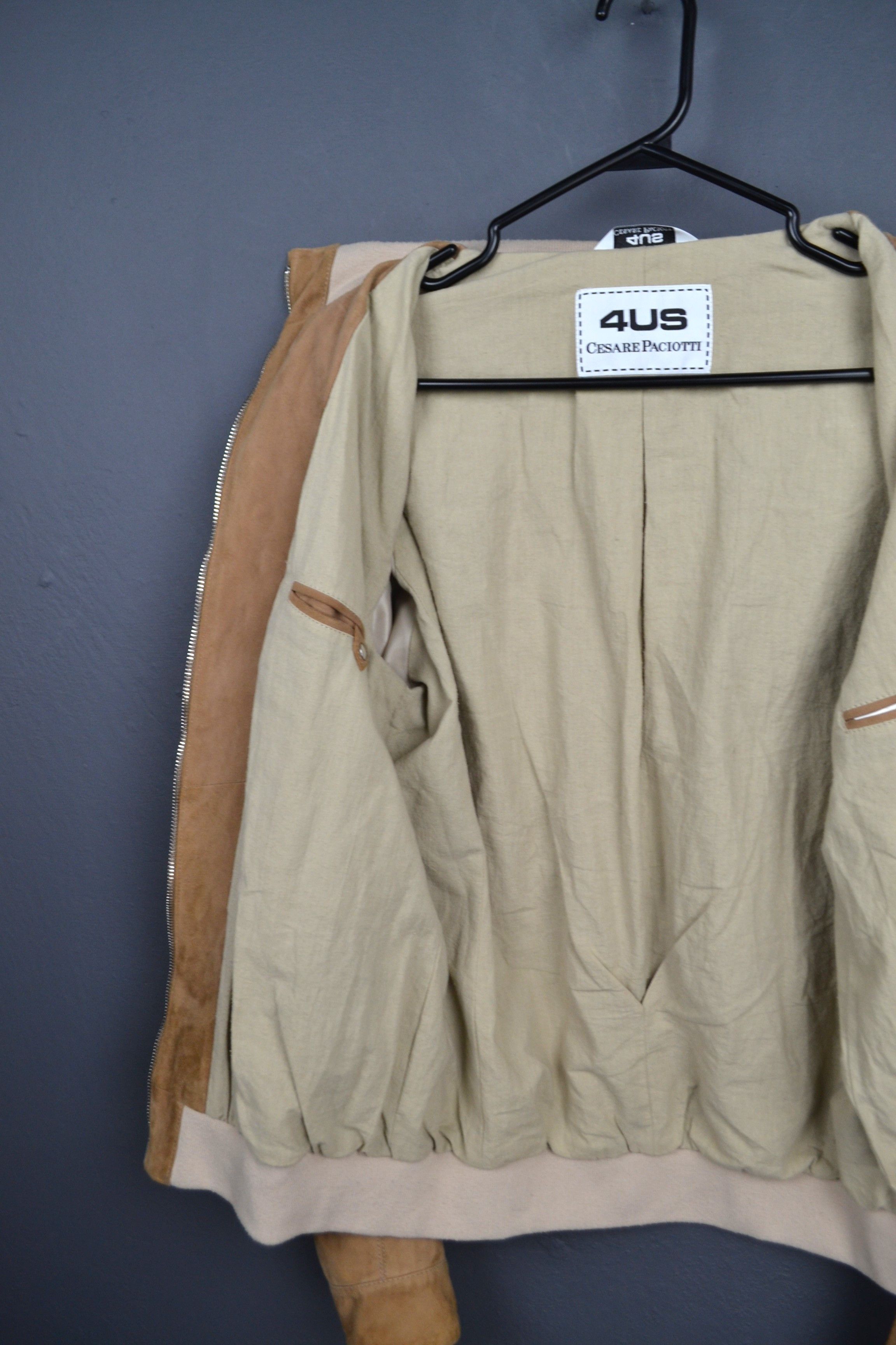 Paciotti Cesare Paciotti 4US Suede Leather Bomber Jacket 50 M Sabbia Size US M / EU 48-50 / 2 - 11 Thumbnail