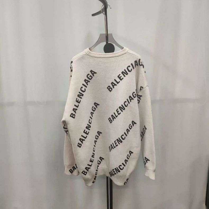 Balenciaga Balenciaga Cashmere logo printed long sweatshirt Size US XS / EU 42 / 0 - 2 Thumbnail