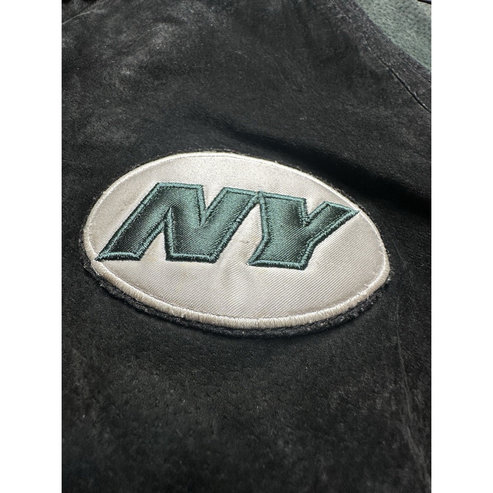 NFL Vintage 90’s NFL New York Jets Leather Jacket Size Large Size US L / EU 52-54 / 3 - 13 Thumbnail