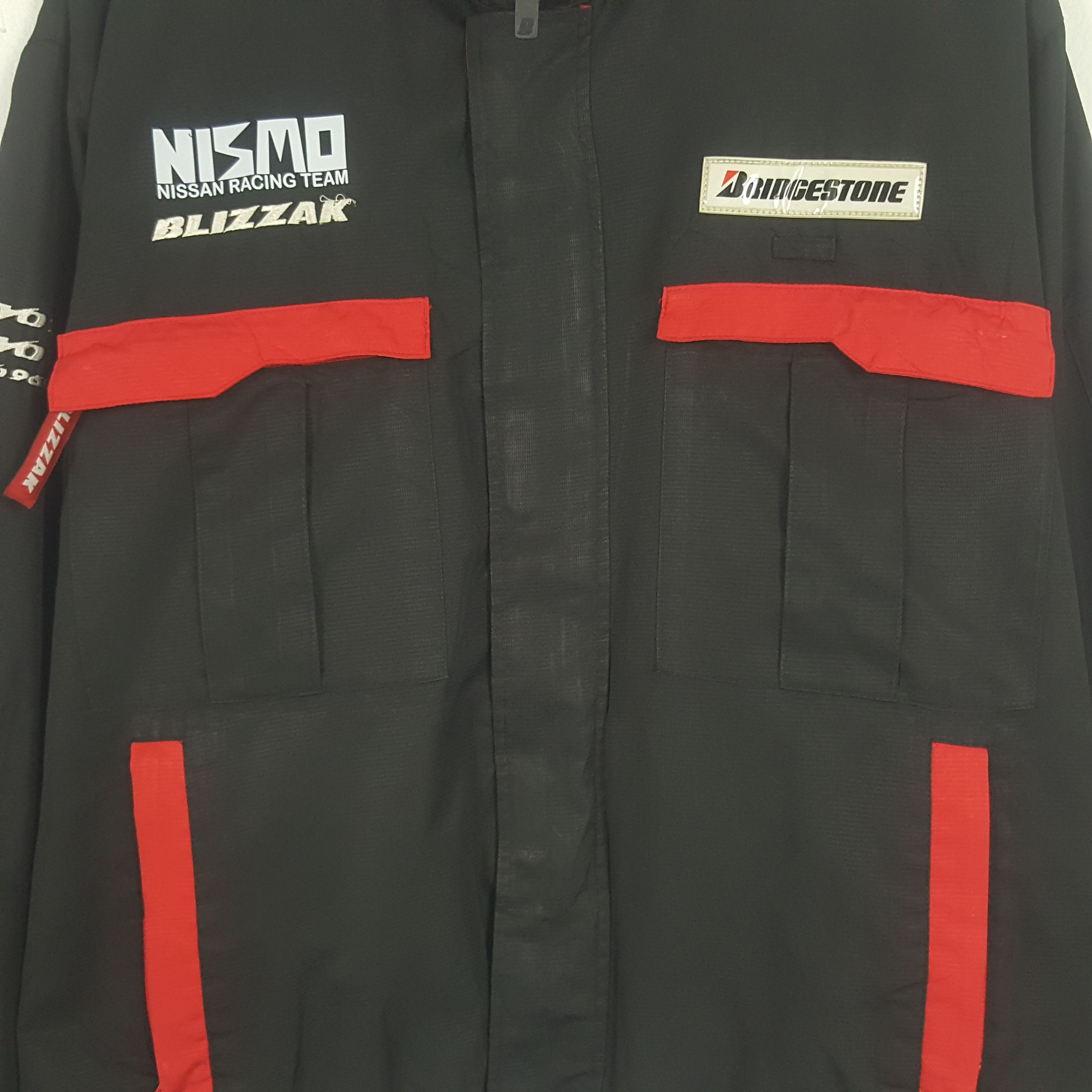 Japanese Brand × Vintage Vintage Bridgestone x Nissan Racing Windbreaker Jacket Size US XL / EU 56 / 4 - 4 Thumbnail