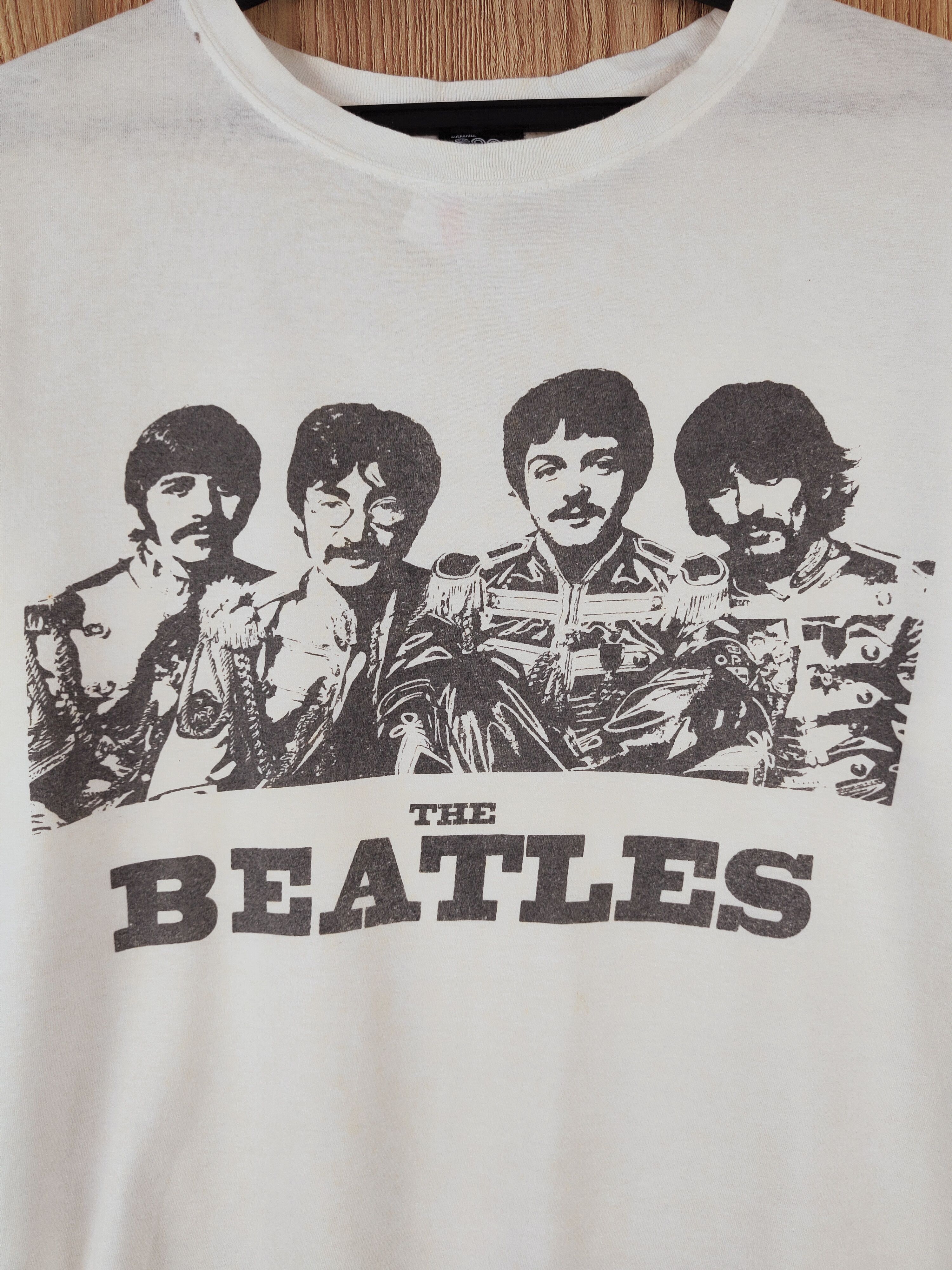 Apple × Band Tees Good Speed White The Beatles Short Sleeve T-shirts #W413 Size L / US 10 / IT 46 - 3 Thumbnail