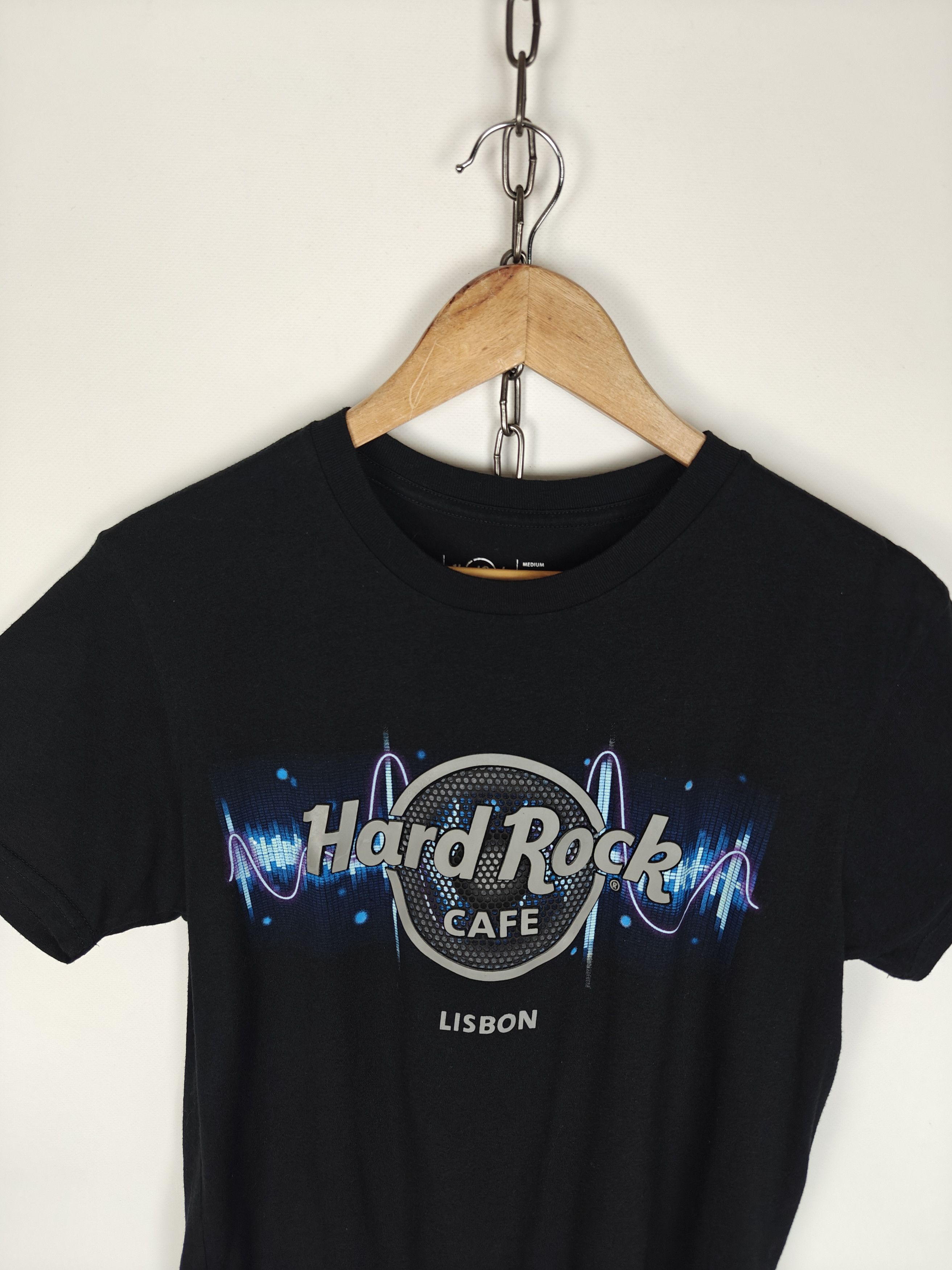 Hard Rock Cafe Hard Rock Cafe Lisbon T-Shirt Black Tee size M Size US M / EU 48-50 / 2 - 2 Thumbnail