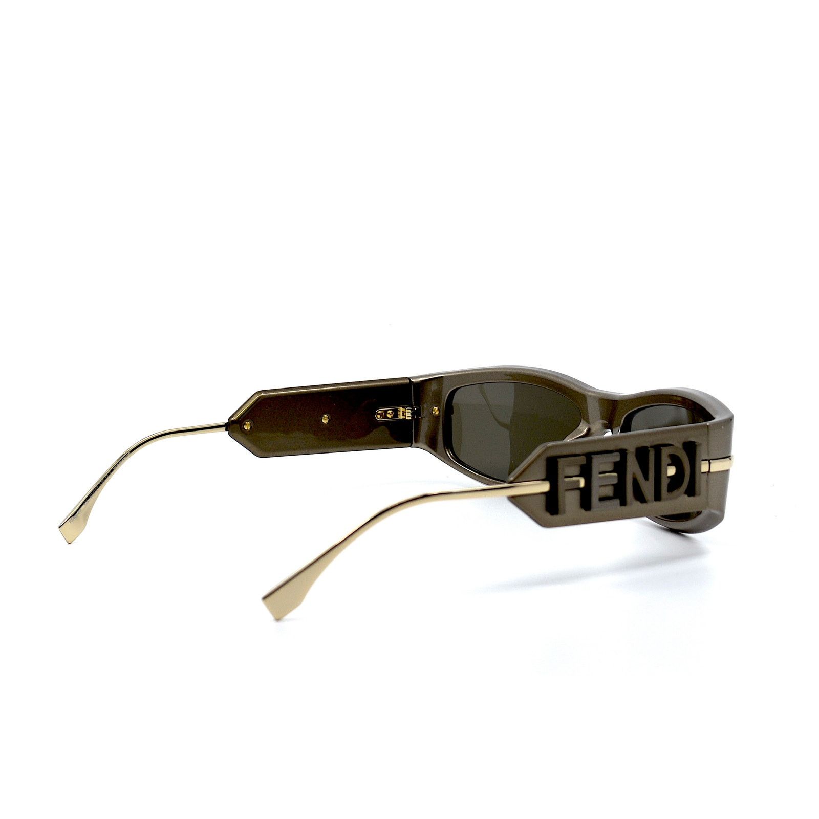 Fendi NEW FENDI FE40120I 45E SHINY BROWN AUTHENTIC SUNGLASSES Size ONE SIZE - 7 Thumbnail