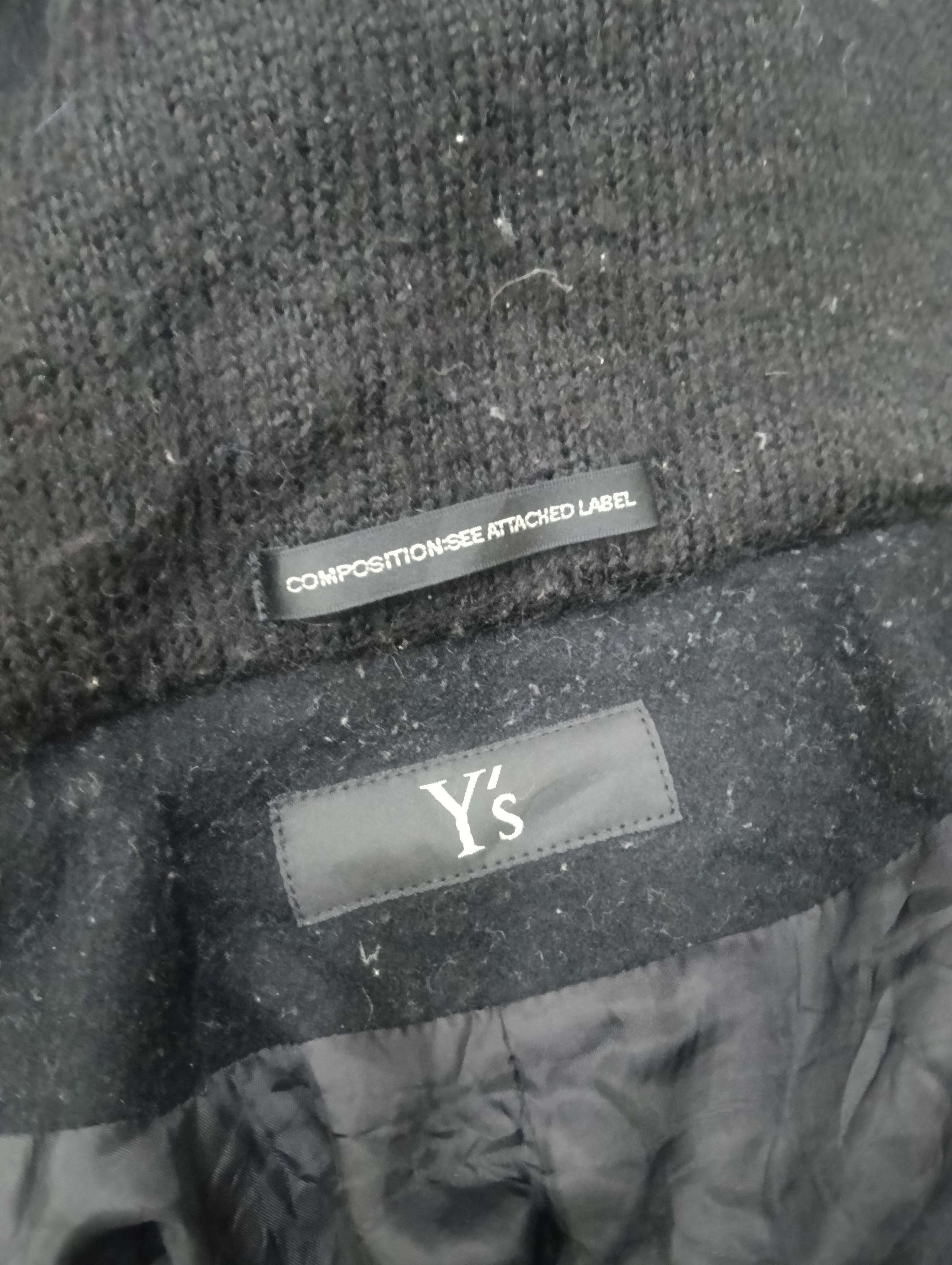 Yohji Yamamoto Y'S Cropped Wool Hooded Jacket Size US M / EU 48-50 / 2 - 7 Thumbnail