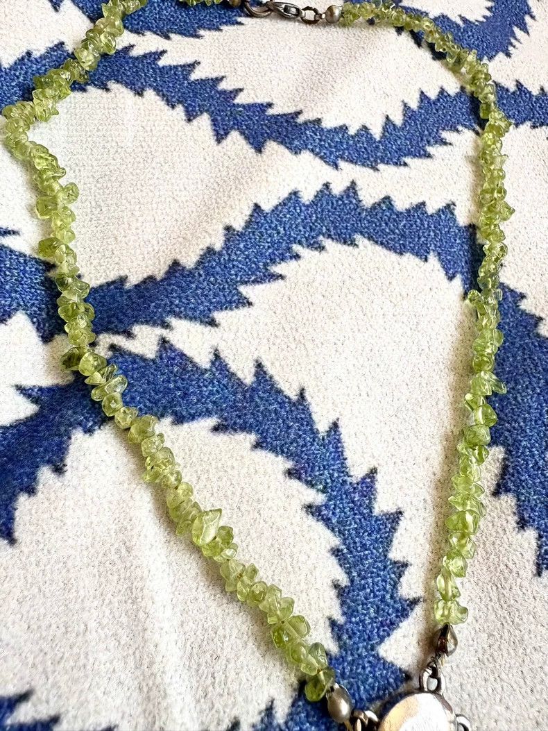 Vivienne Westwood Vivienne Westwood Green Olive Stone Pearl Necklace Size ONE SIZE - 8 Thumbnail