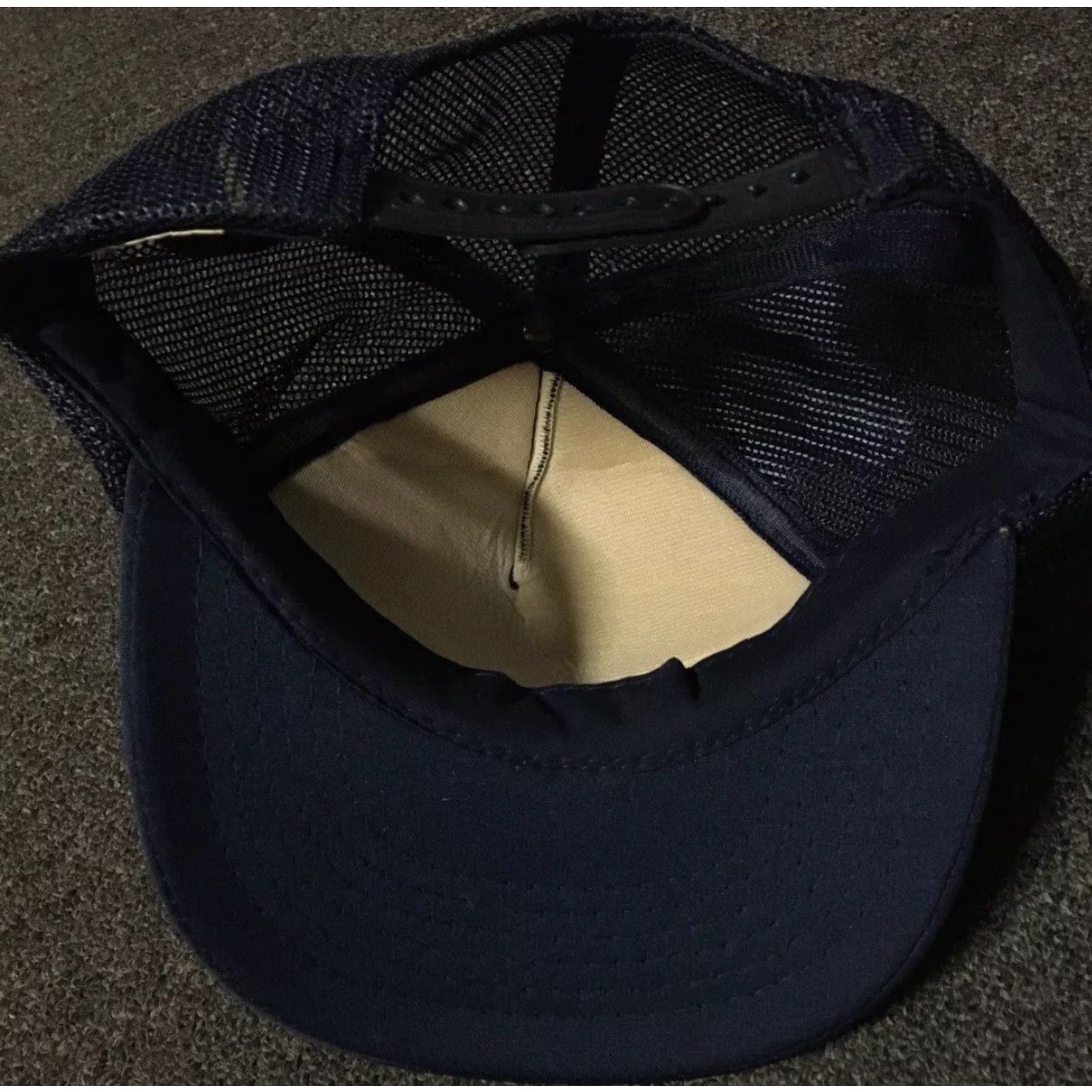 Vintage Vtg 80s Chevrolet Chevy Country Trucker Hat Blue Adjustable Men Size ONE SIZE - 4 Thumbnail