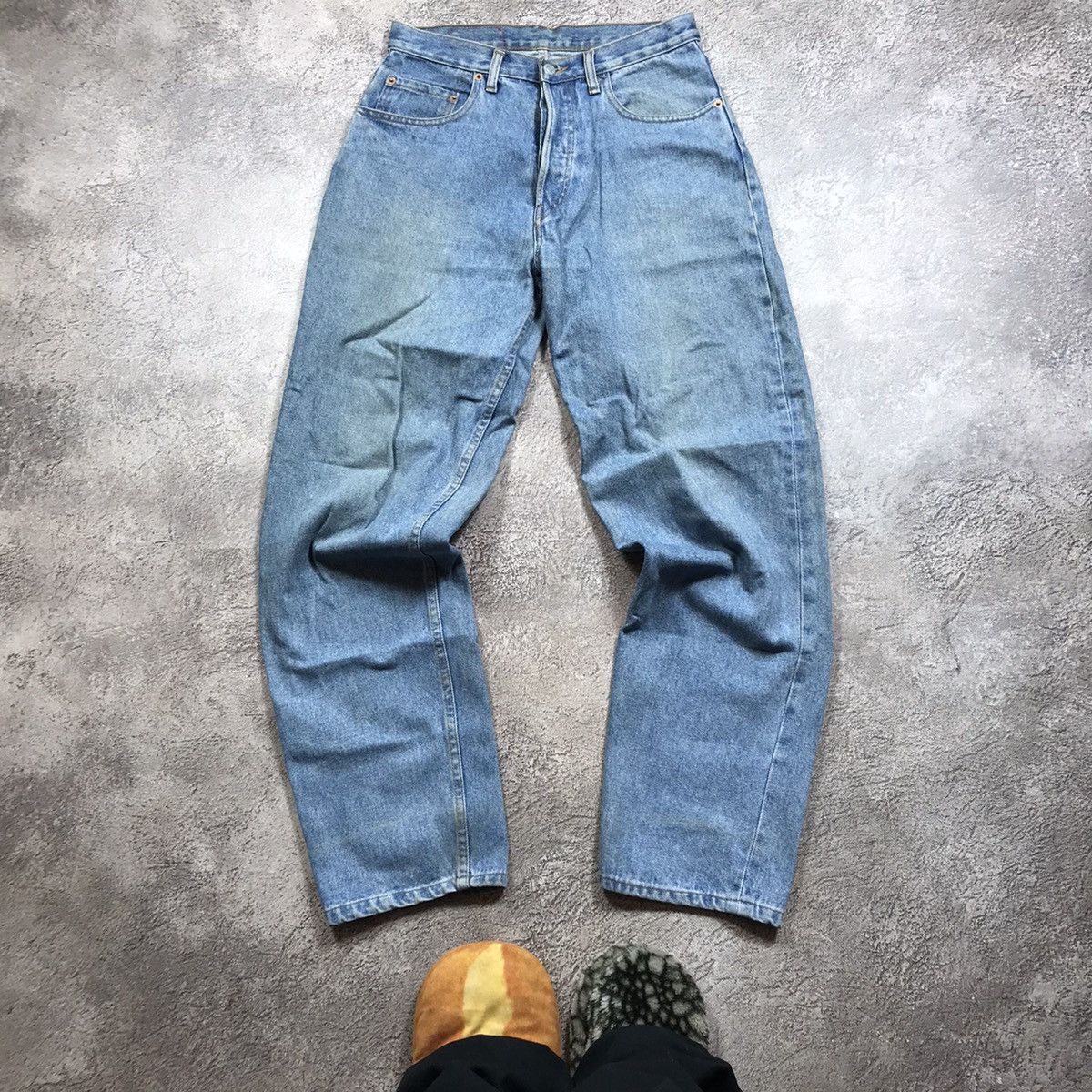 Vintage Vintage 90s Levis Baggy Distressed Thrashed Grunge Jeans 32 Size US 32 / EU 48 - 3 Thumbnail