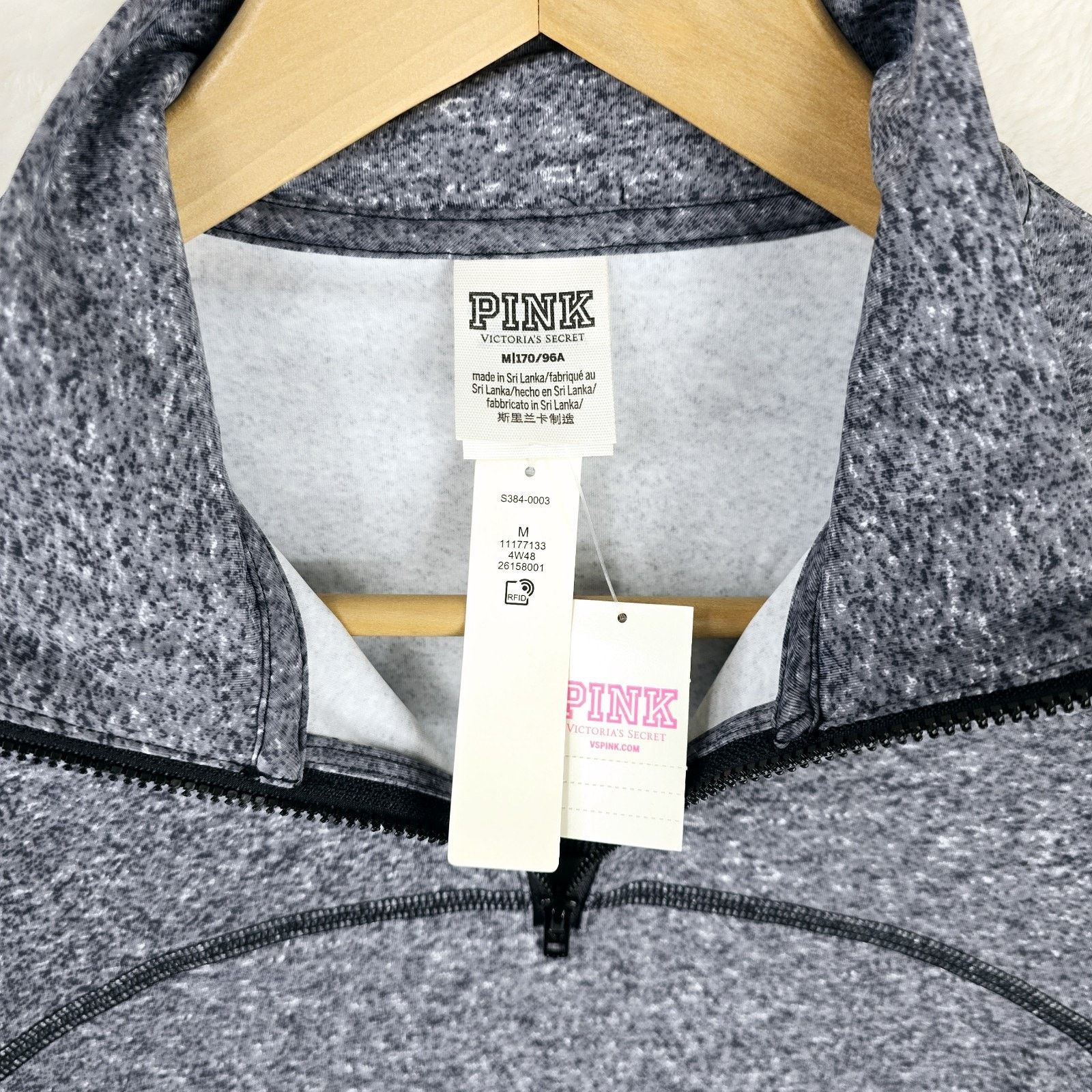 Victoria's Secret Victoria Secret Pink Mock Neck Sweatshirt Womens M 1/4 Zip Size M / US 6-8 / IT 42-44 - 4 Thumbnail