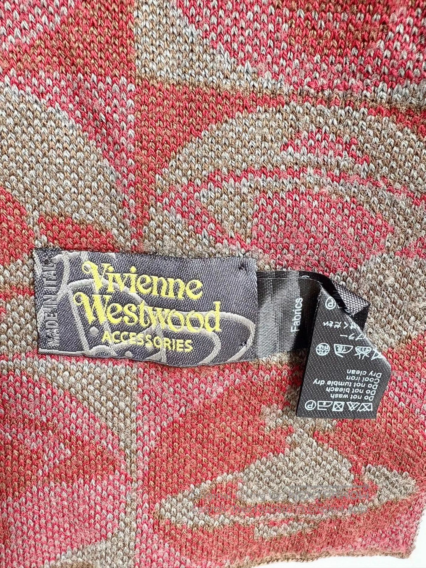 Vivienne Westwood Vivienne Westwood Saturn Logo Knit Scarf. Size ONE SIZE - 4 Thumbnail