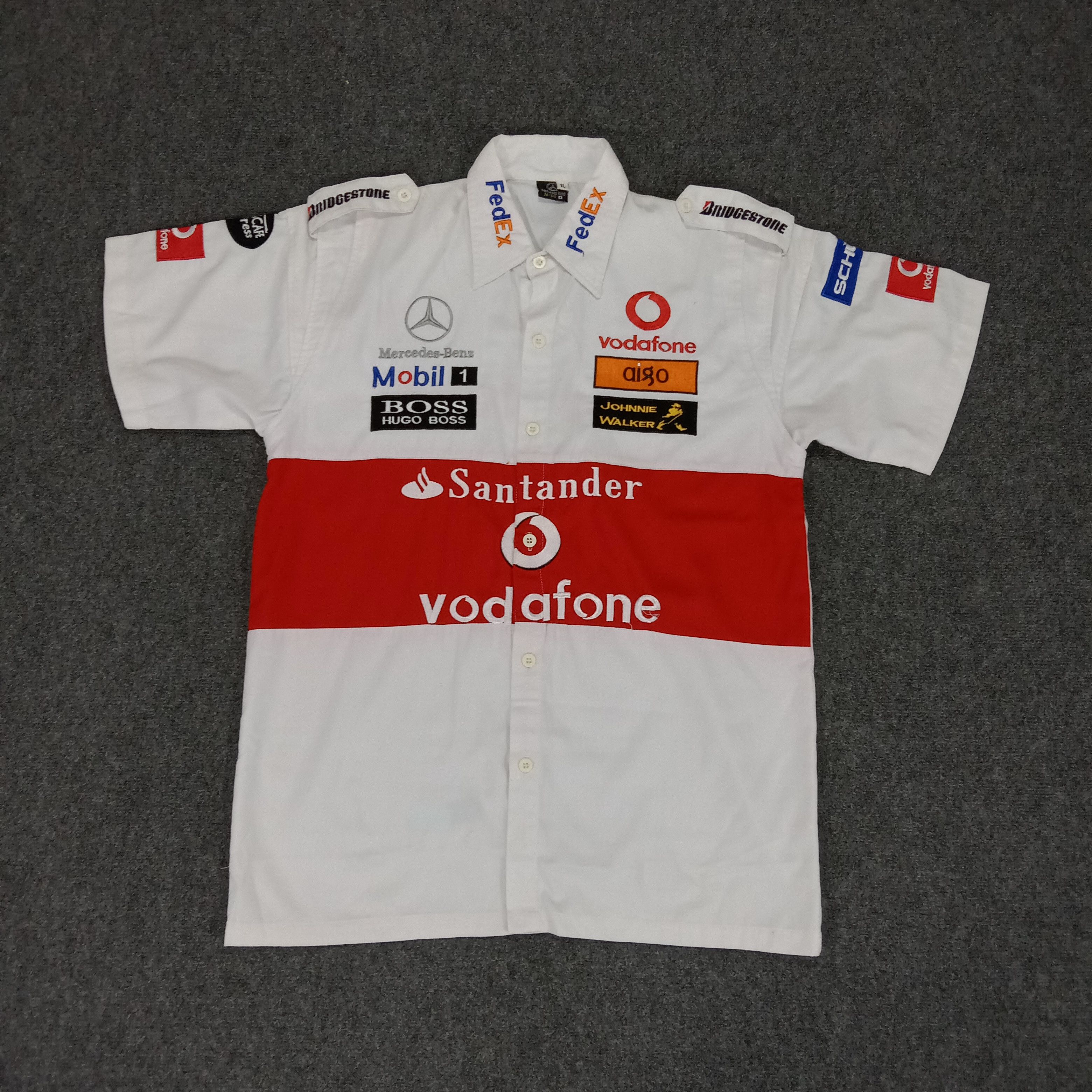 Mercedes-Benz × Vintage Mercedes Benz X Bridgestone X Vodafone Racing Shirt Size US L / EU 52-54 / 3 - 1 Thumbnail