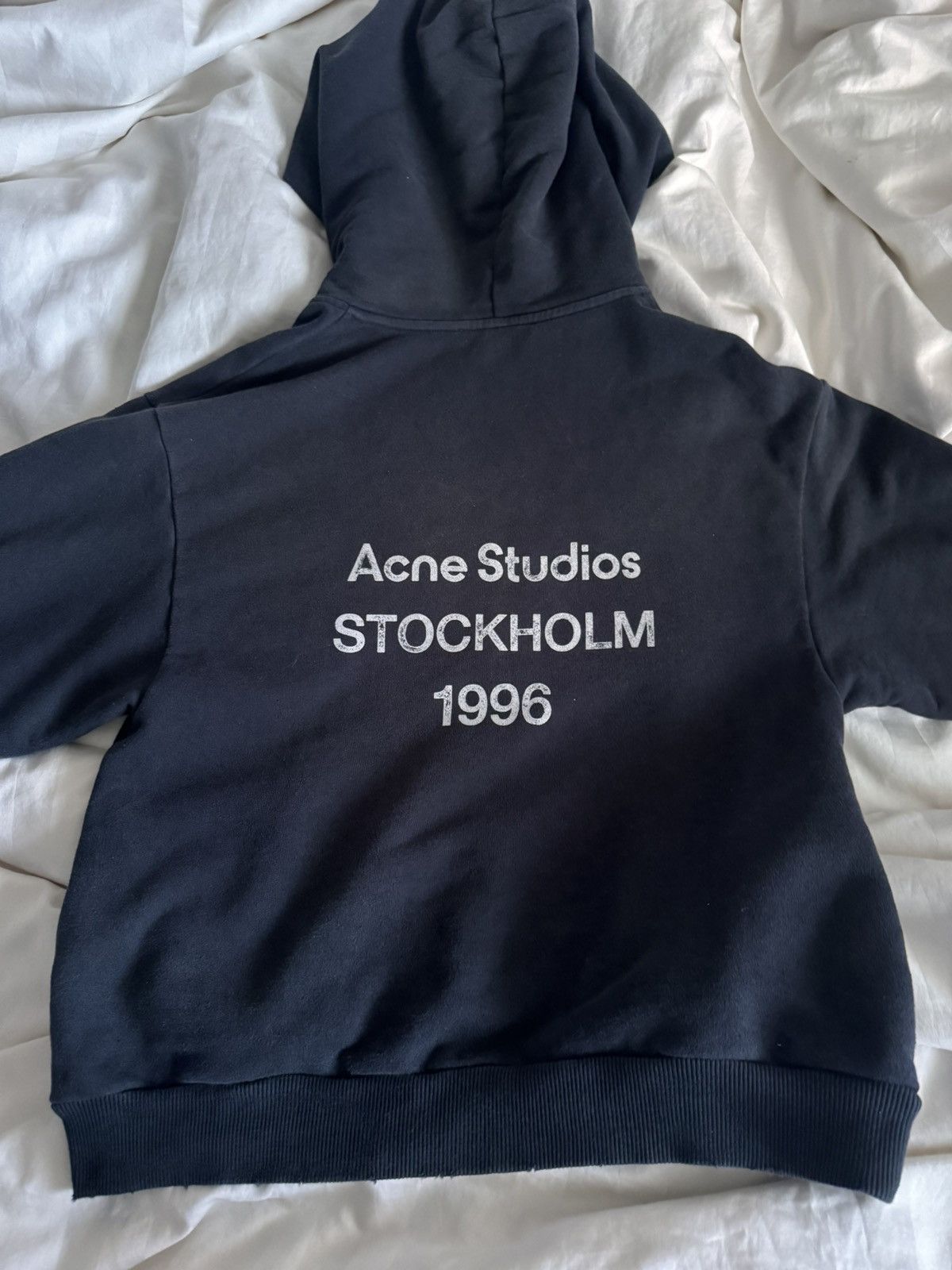 Acne Studios - Fleece Logo Hoodie in Black