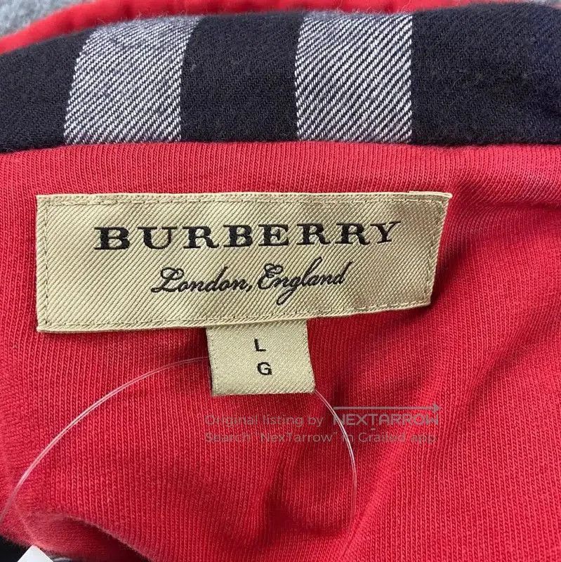 Burberry Burberry Red Cotton Zip-Up Hoodie for Women. Size L / US 10 / IT 46 - 7 Thumbnail