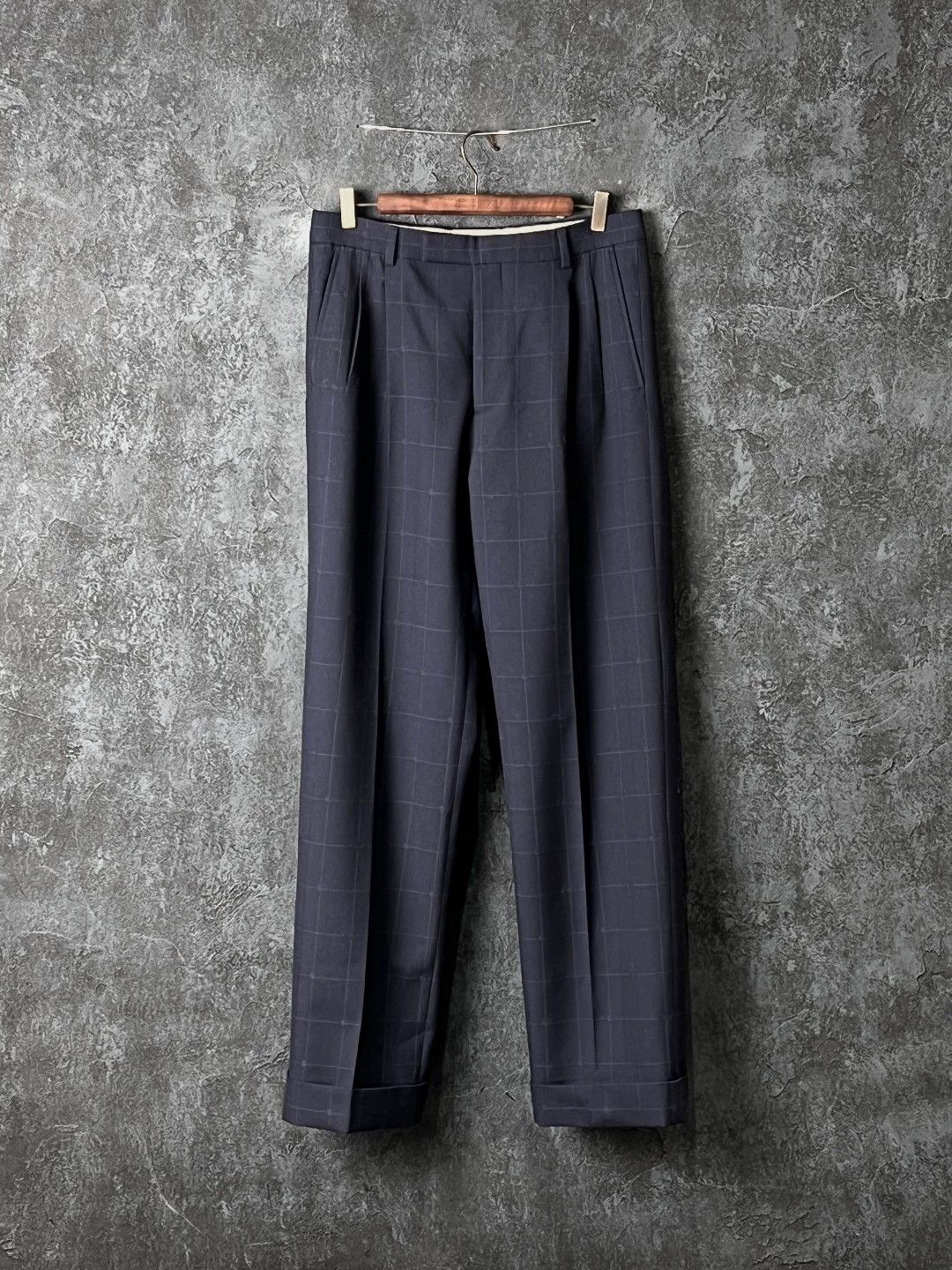 Gucci Gucci Navy Wool Trousers IT 46-52 Size 46S - 1 Thumbnail