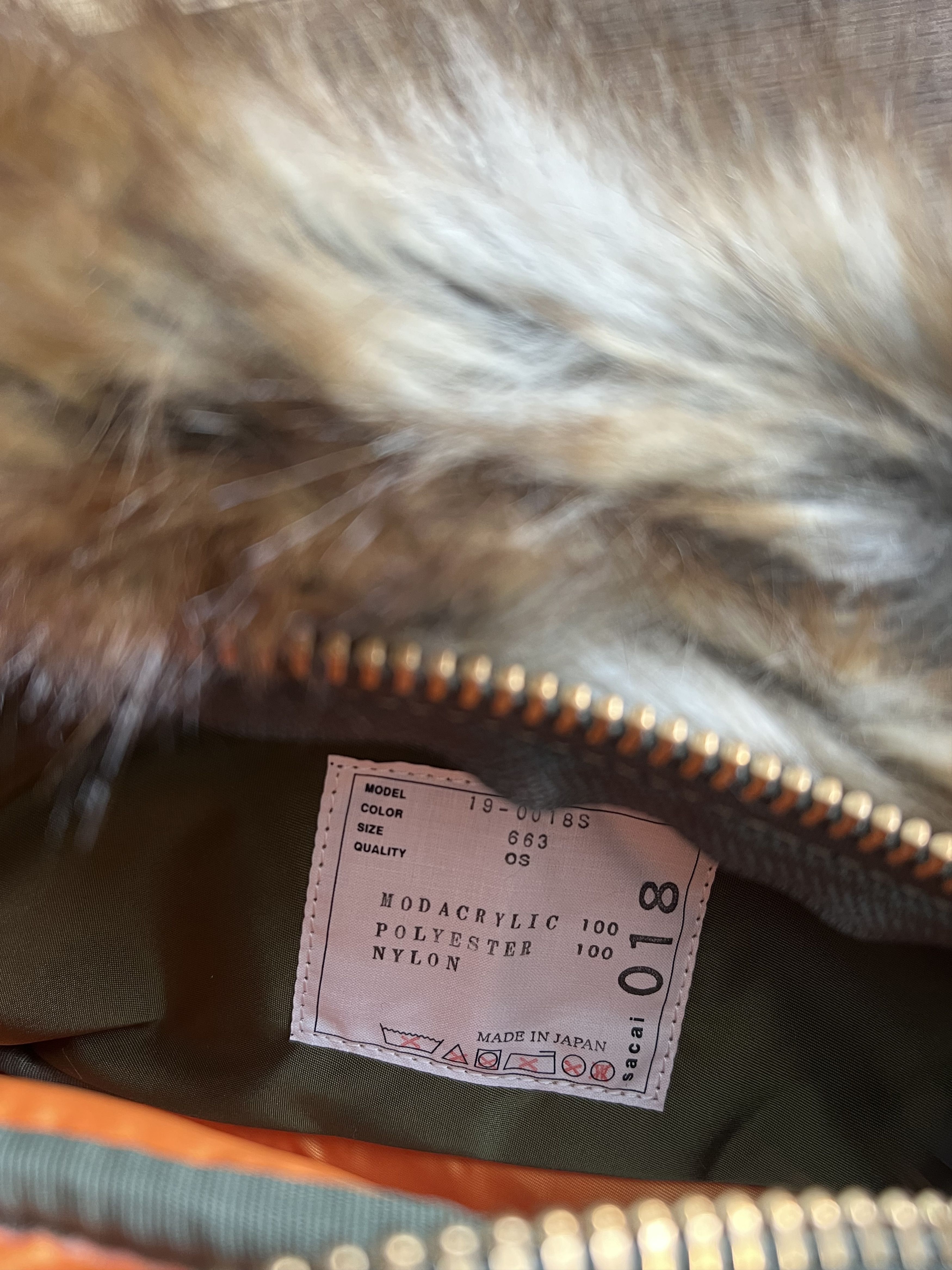Porter × Sacai Porter Sacai Faux Fur Waist Bag in Olive Green Size ONE SIZE - 6 Thumbnail