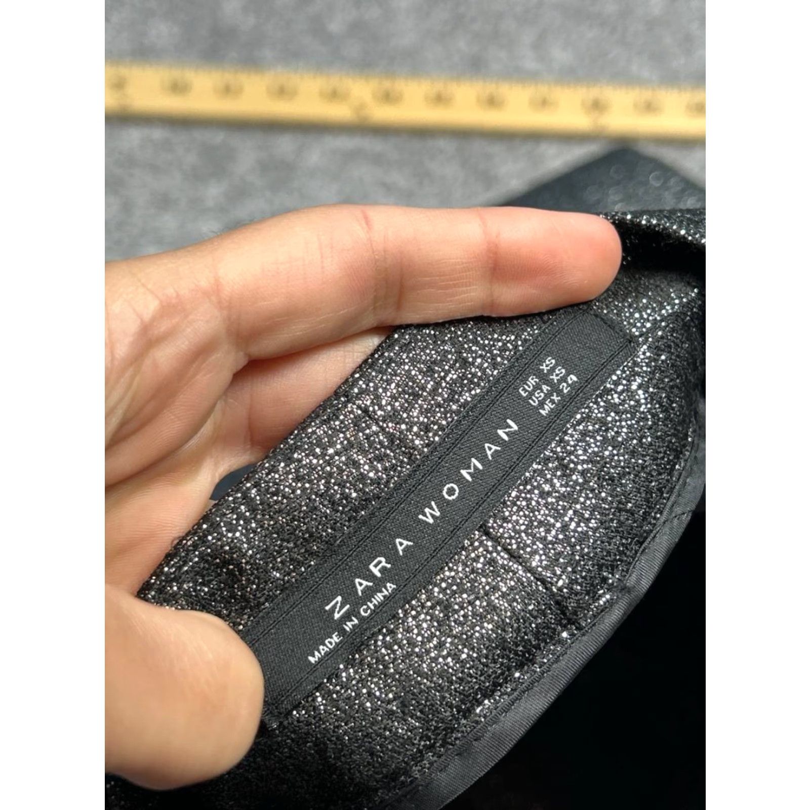 Zara Zara Gray Mid Rise Straight Leg Ankle Pants Womens XS Slit Casual Outdoor Size 26" / US 2 / IT 38 - 6 Thumbnail