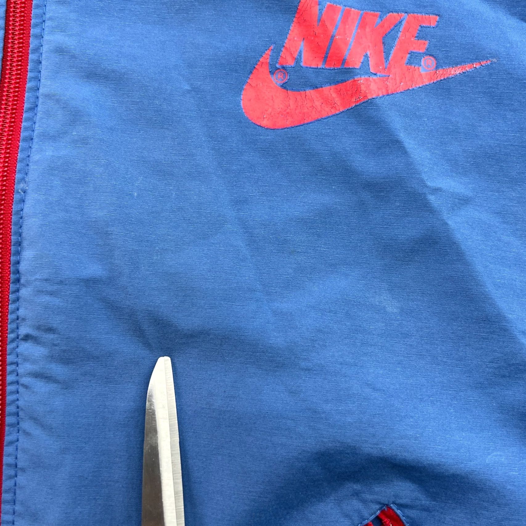 Nike VINTAGE Nike 90s Track Jacket Mens Small Blue Full Zip Hooded Windbreaker Shirt Mens SM Blue Windbreaker Nike Track Jacket Size US S / EU 44-46 / 1 - 7 Thumbnail