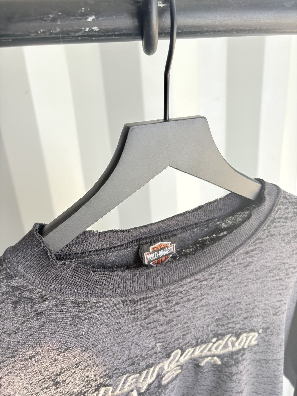 Harley Davidson Vintage Harley Sweatshirt Faded Distressed Grunge thin Size US L / EU 52-54 / 3 - 5 Thumbnail