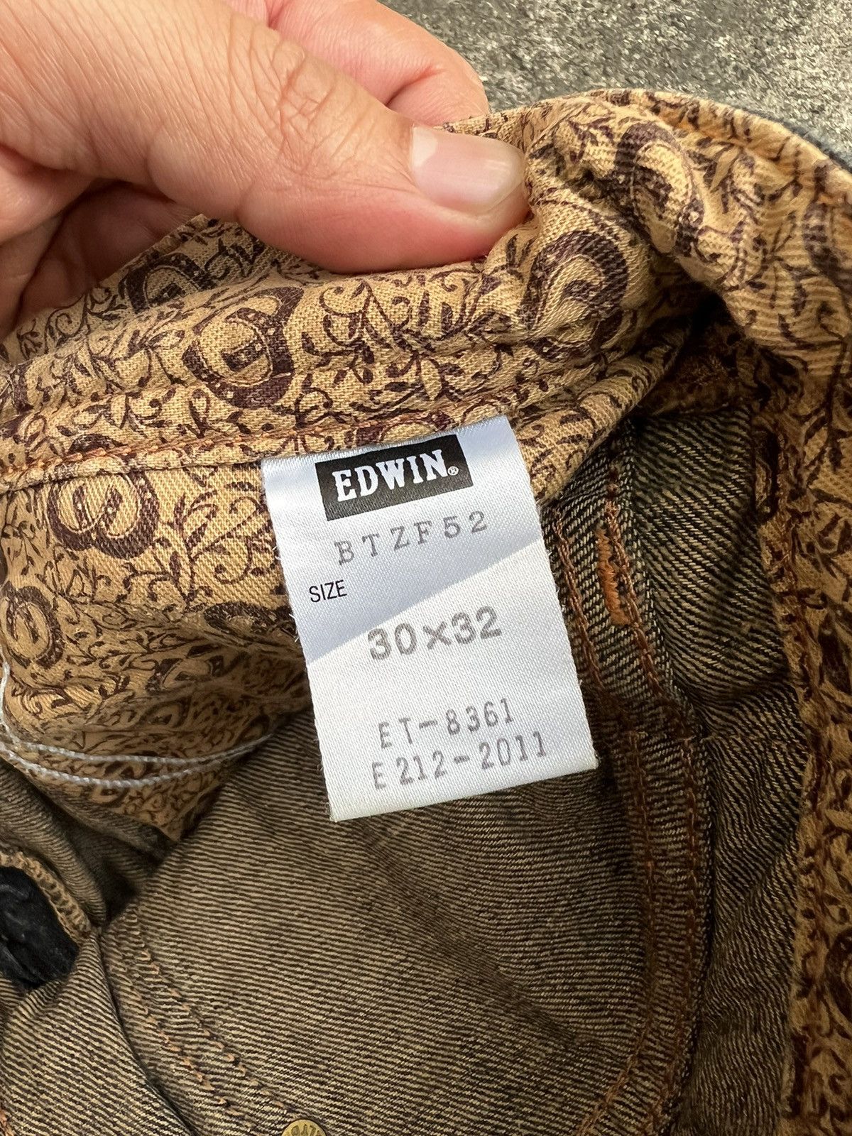 Edwin × If Six Was Nine × Japanese Brand EDWIN 503 BLUE TRIP PUNK JEANS VERY RARE Size US 31 - 18 Thumbnail