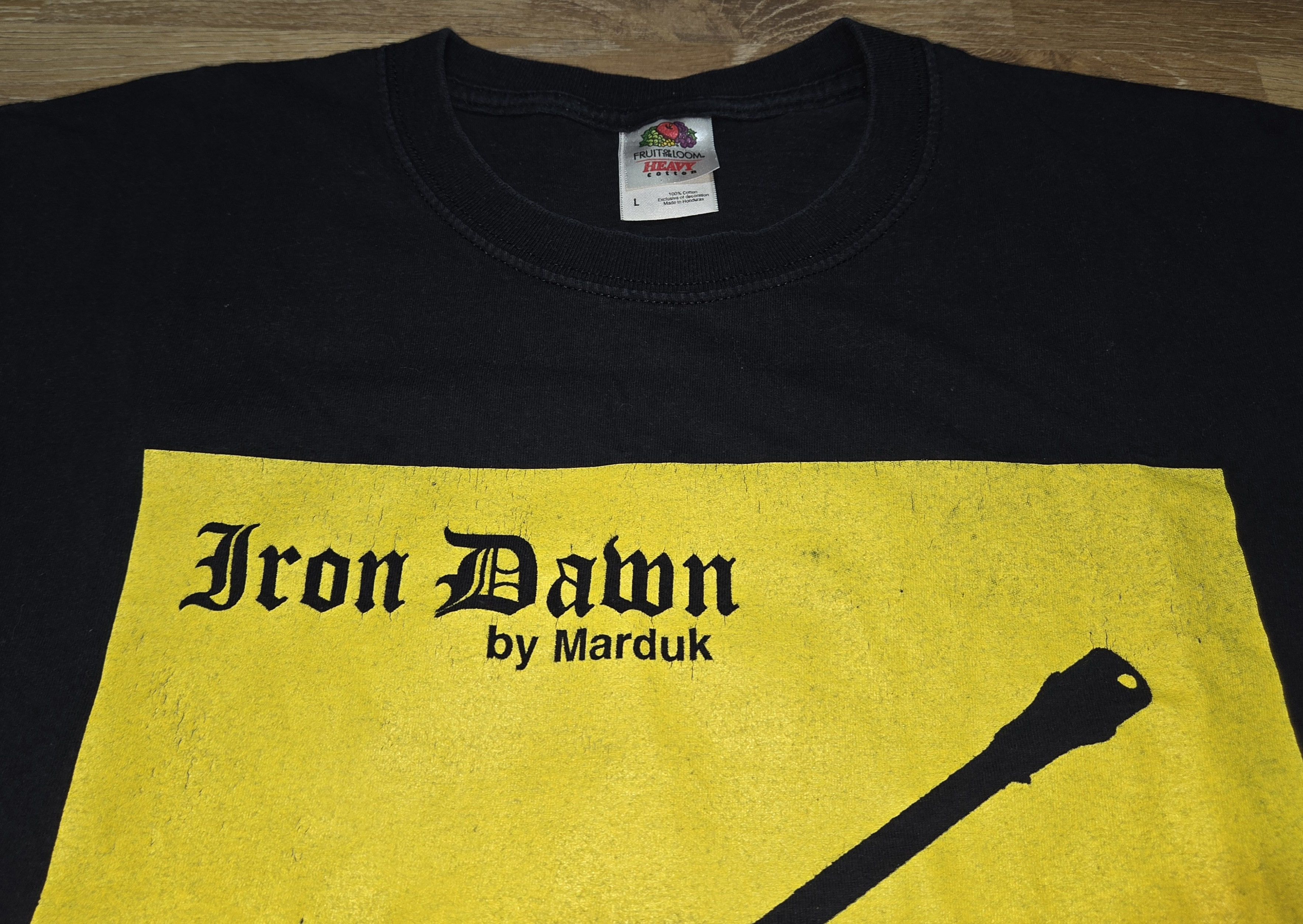 Band Tees × Vintage Vintage Black Metal Band Marduk Iron Dawn Album Promo Shirt Size US L / EU 52-54 / 3 - 3 Thumbnail
