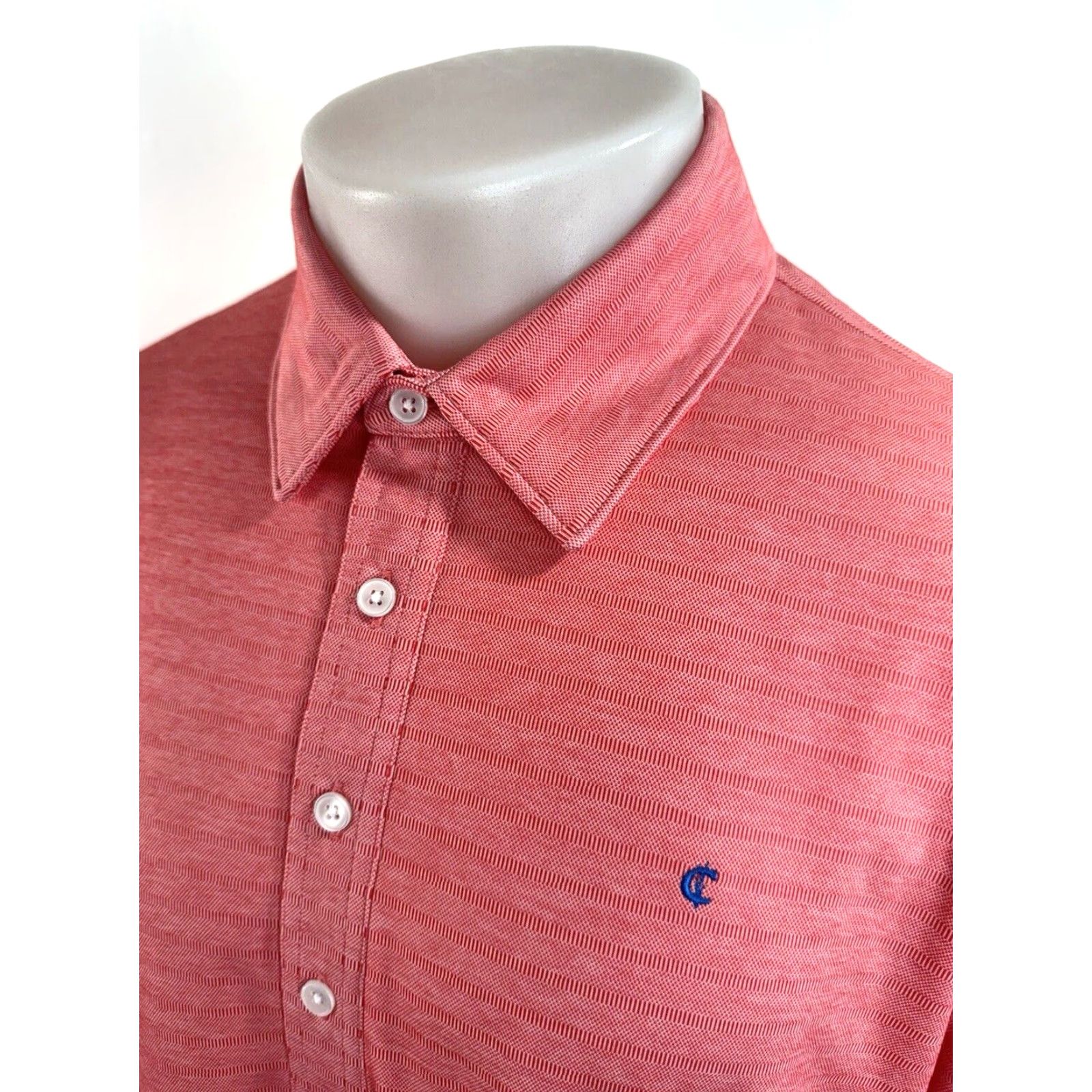 Logo 7 Criquet Rugby Pullover Knit Embroidered Logo XL Shirt Men Long Sleeve Pink / Bright Heather Red Size US XL / EU 56 / 4 - 2 Thumbnail