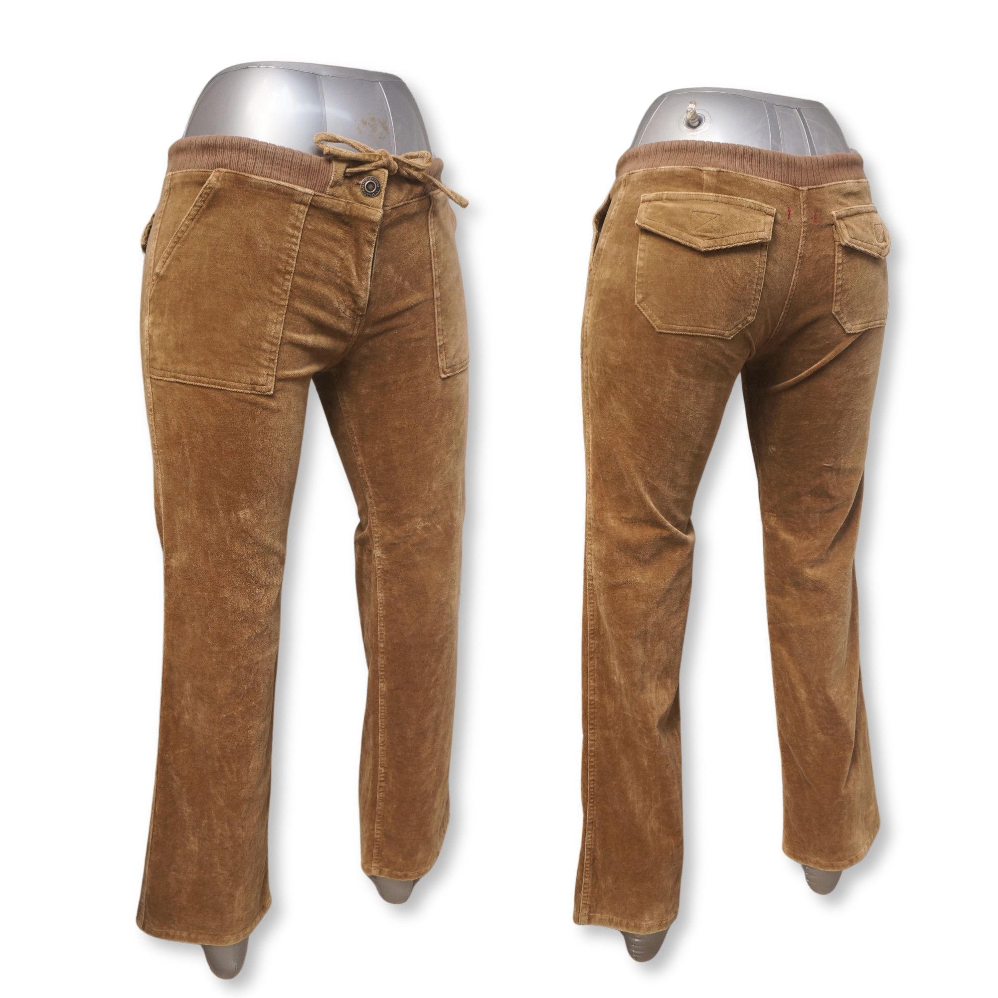 Japanese Brand Brown Drawstring Corduroy Size 30" / US 8 / IT 44 - 3 Thumbnail