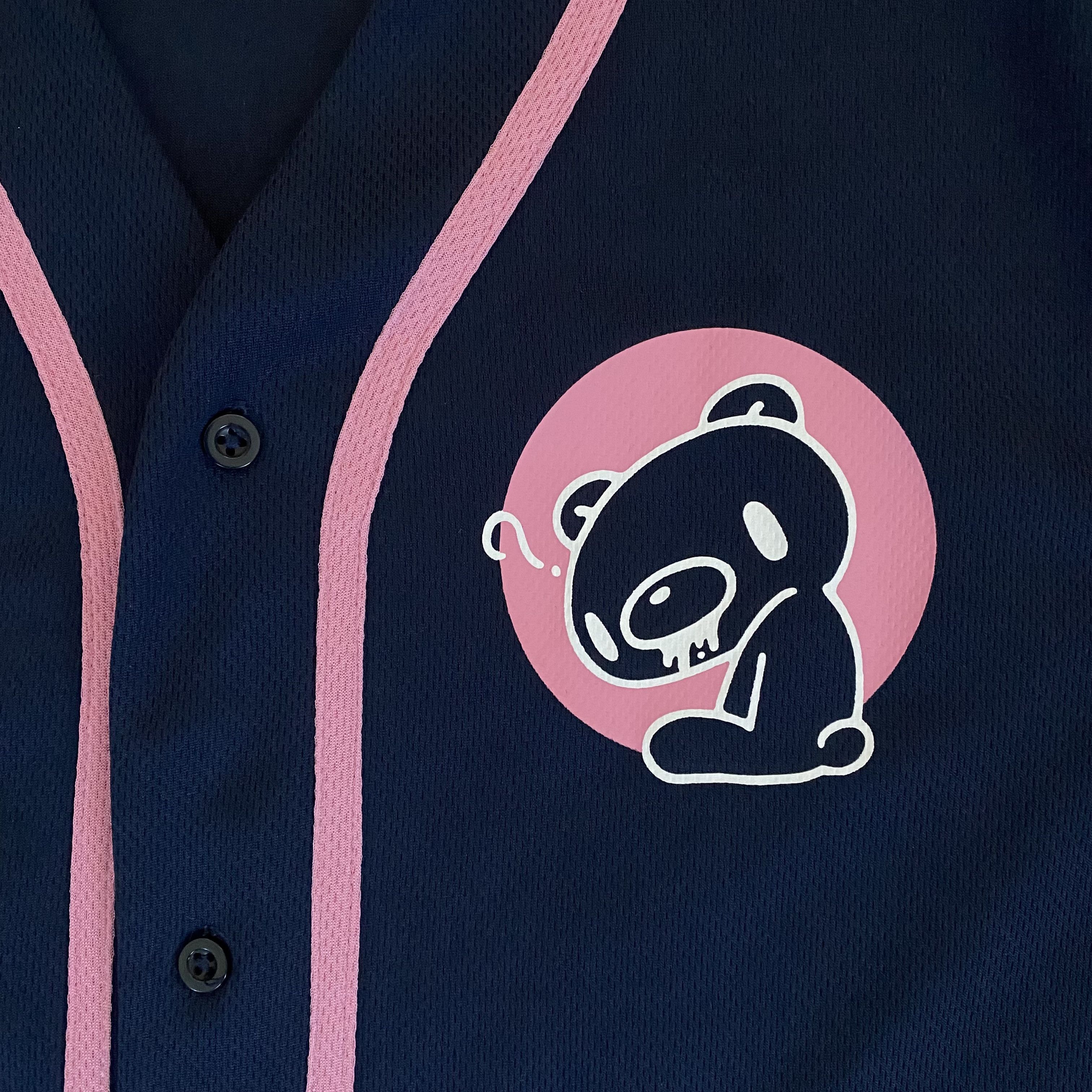 Other Graphic Bear Baseball Jersey in Navy and Pink Size US L / EU 52-54 / 3 - 3 Thumbnail