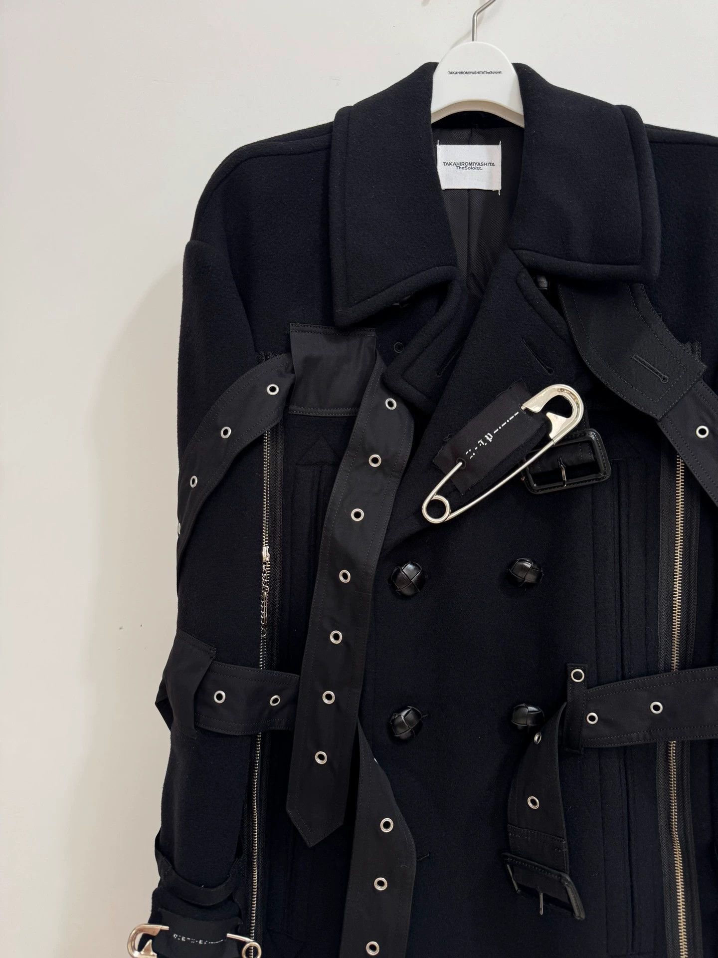 Takahiromiyashita The Soloist. TTS Double Breasted Sleeveless Cape Free Size Size US M / EU 48-50 / 2 - 4 Thumbnail