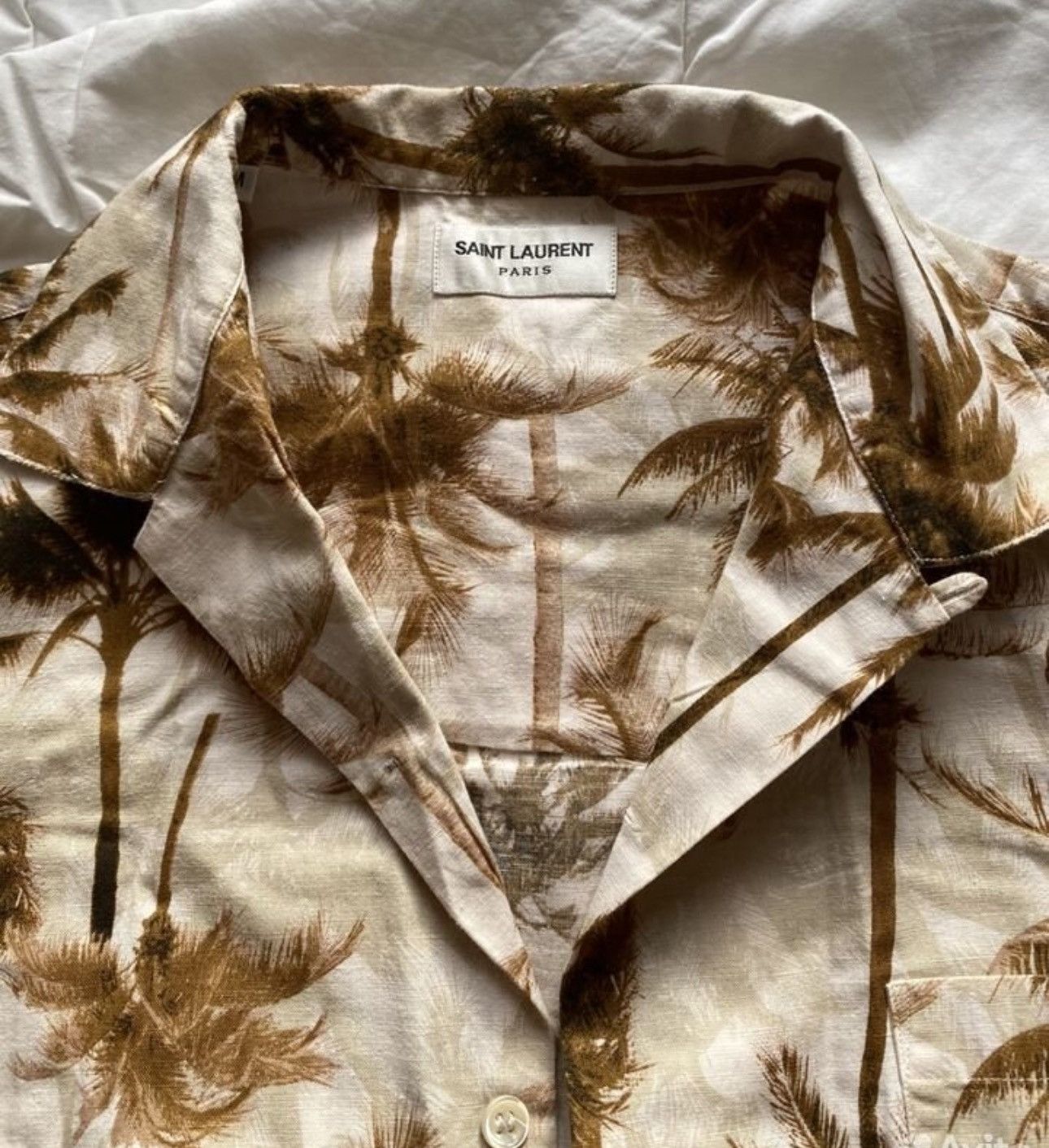 Saint Laurent Paris SS16 palm hawaiian shirt Size US M / EU 48-50 / 2 - 4 Thumbnail