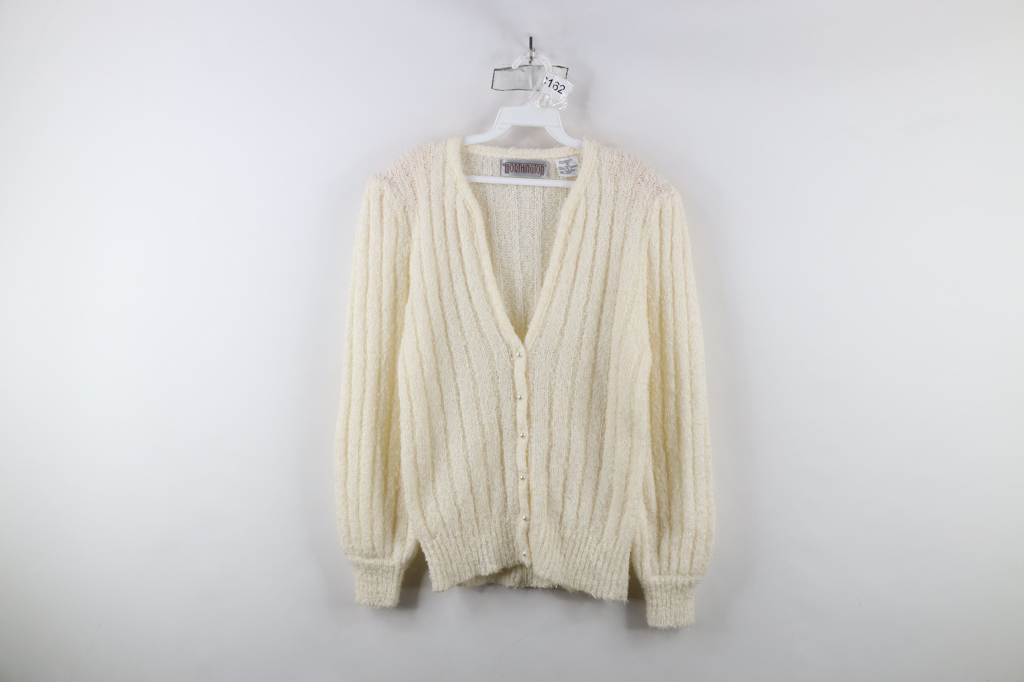 Vintage Vintage 80s 90s Streetwear Wool Blend Knit Cardigan Sweater Size S / US 4 / IT 40 - 1 Thumbnail