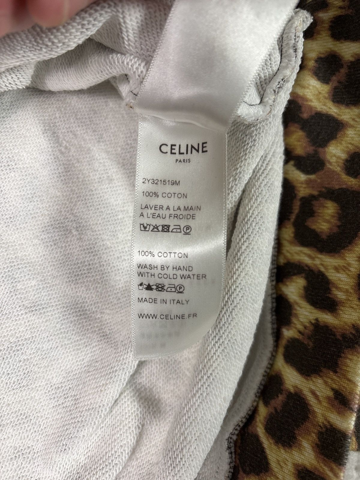 Celine CELINE CHEETAH PRINT HOODIE Size US S / EU 44-46 / 1 - 7 Thumbnail